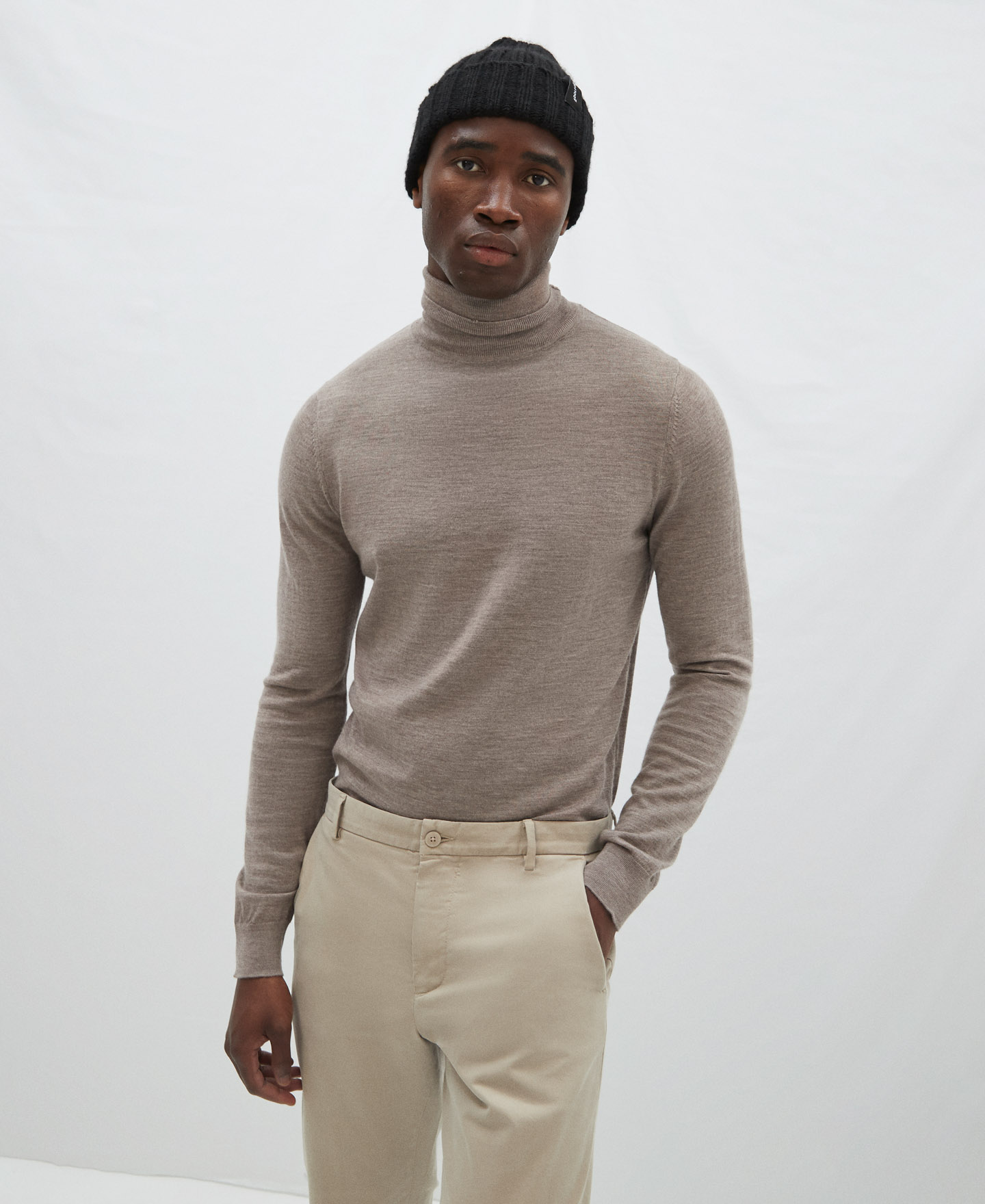 men's merino wool turtleneck sweater