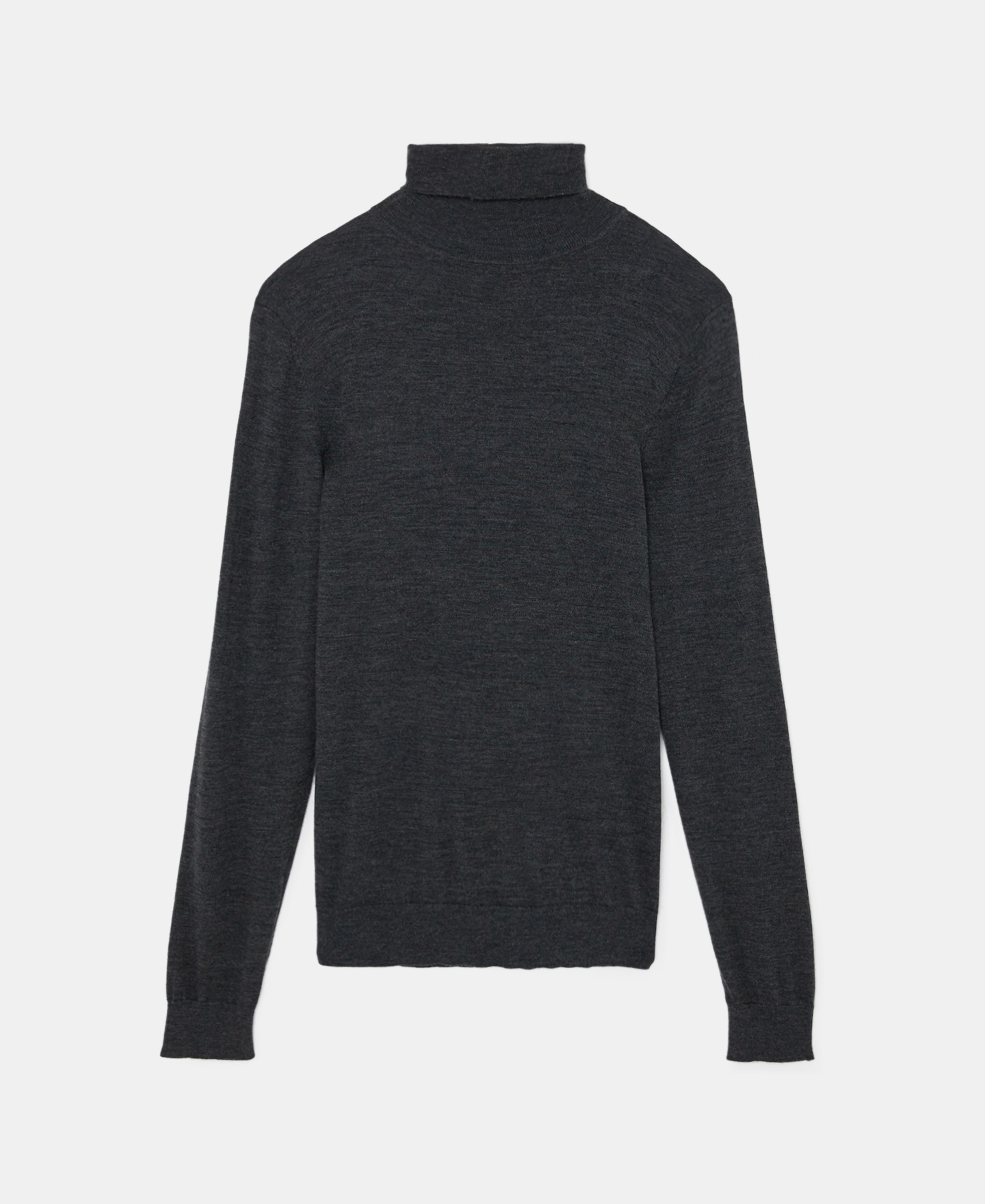 Jersey cuello alto en lana merino image number 5
