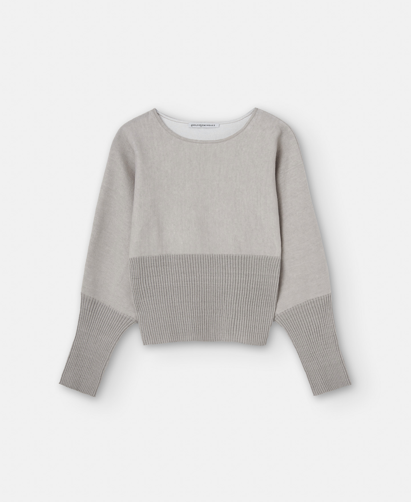 Wide rib viscose sweater image number 4