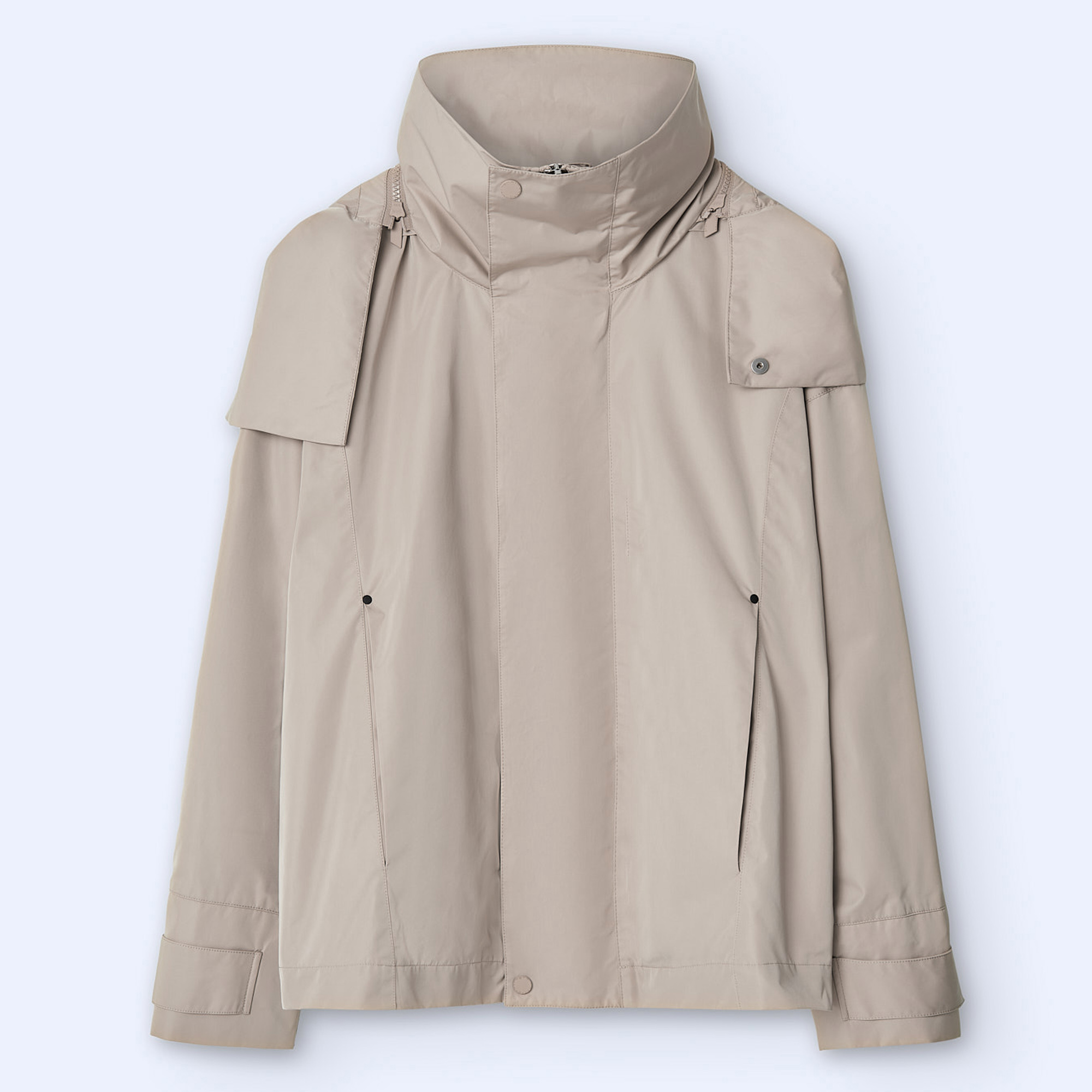 Short hooded trenchcoat image number 6