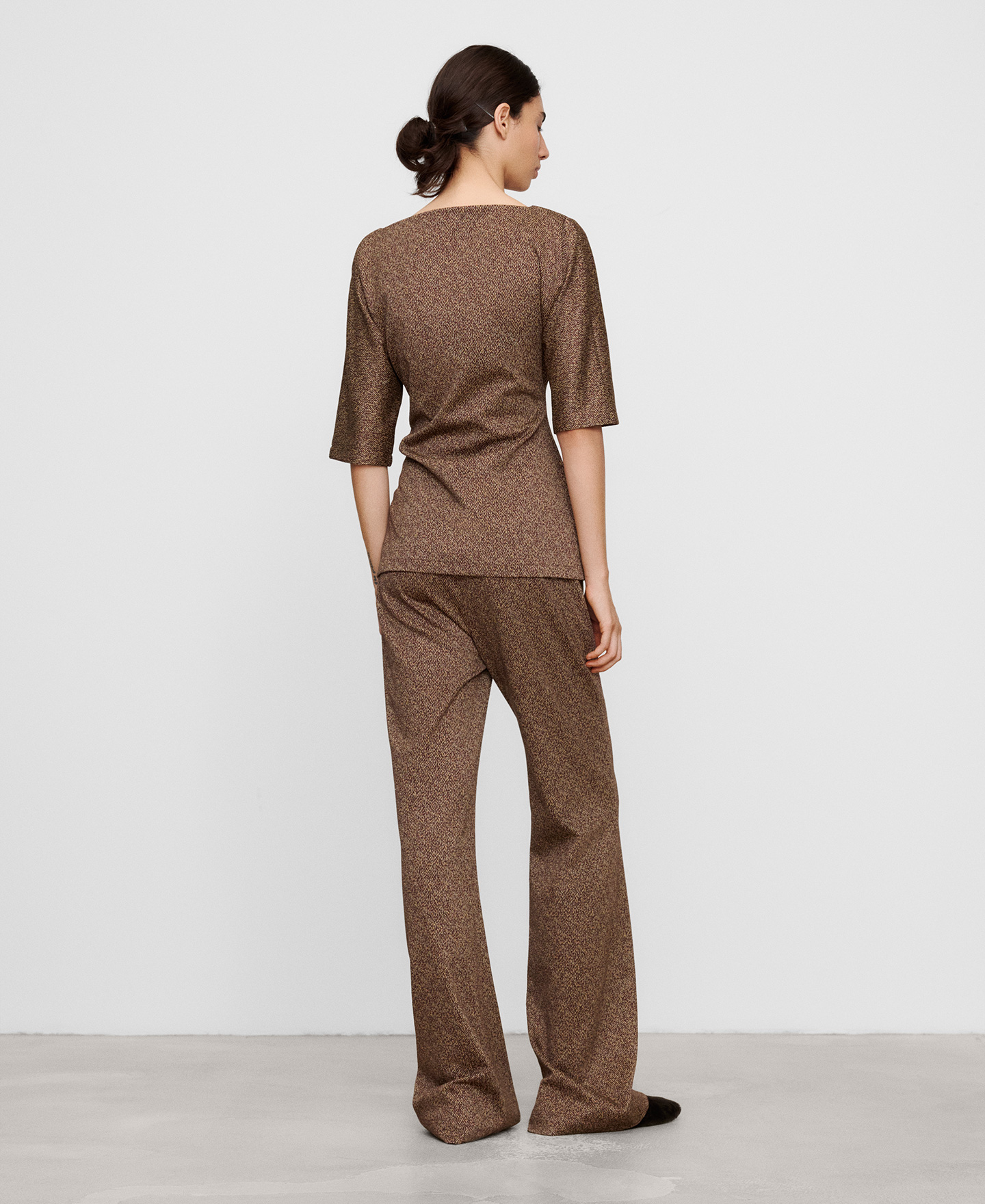 Melange fitted top image number 2