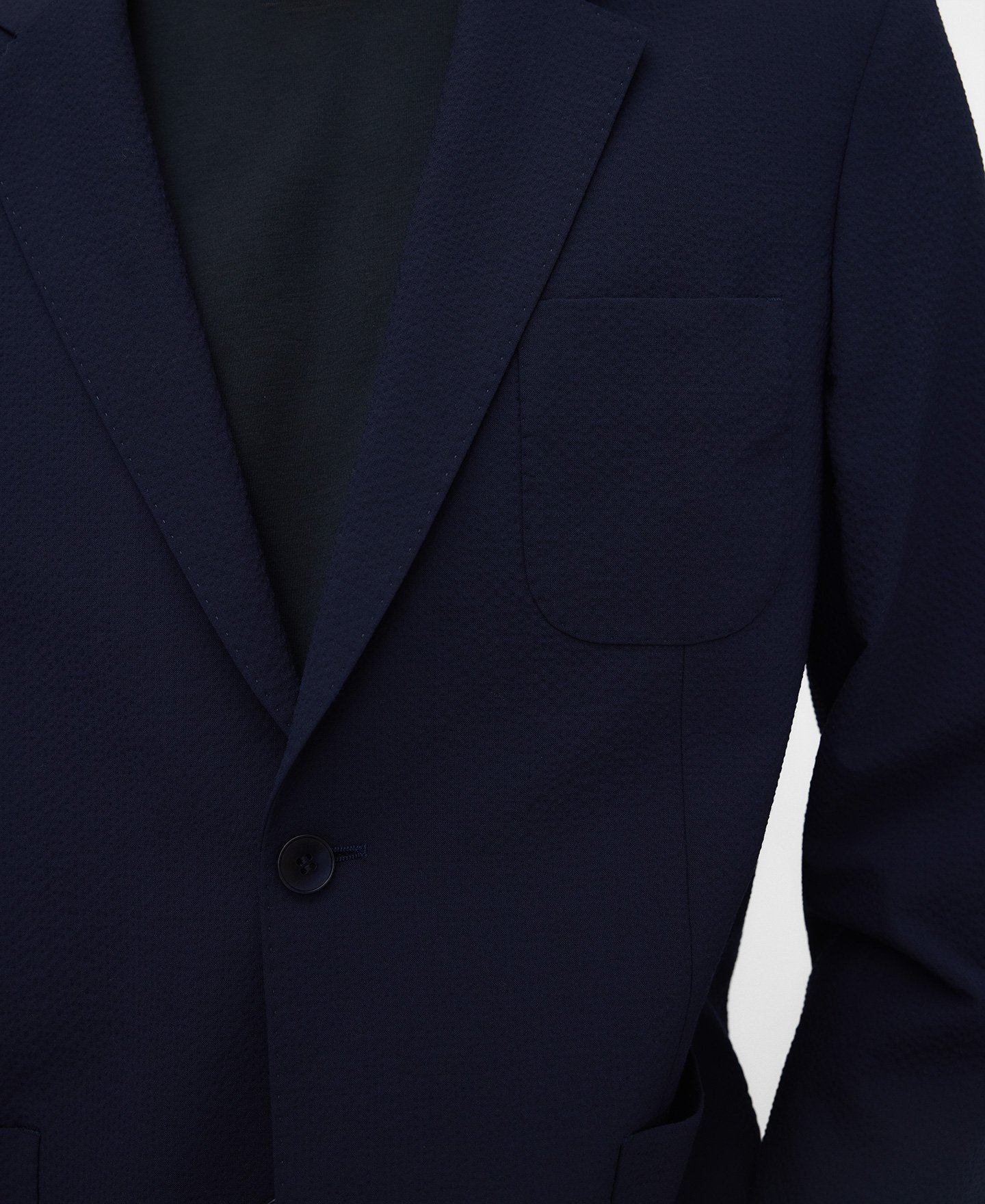 Seersucker tailored blazer image number 3