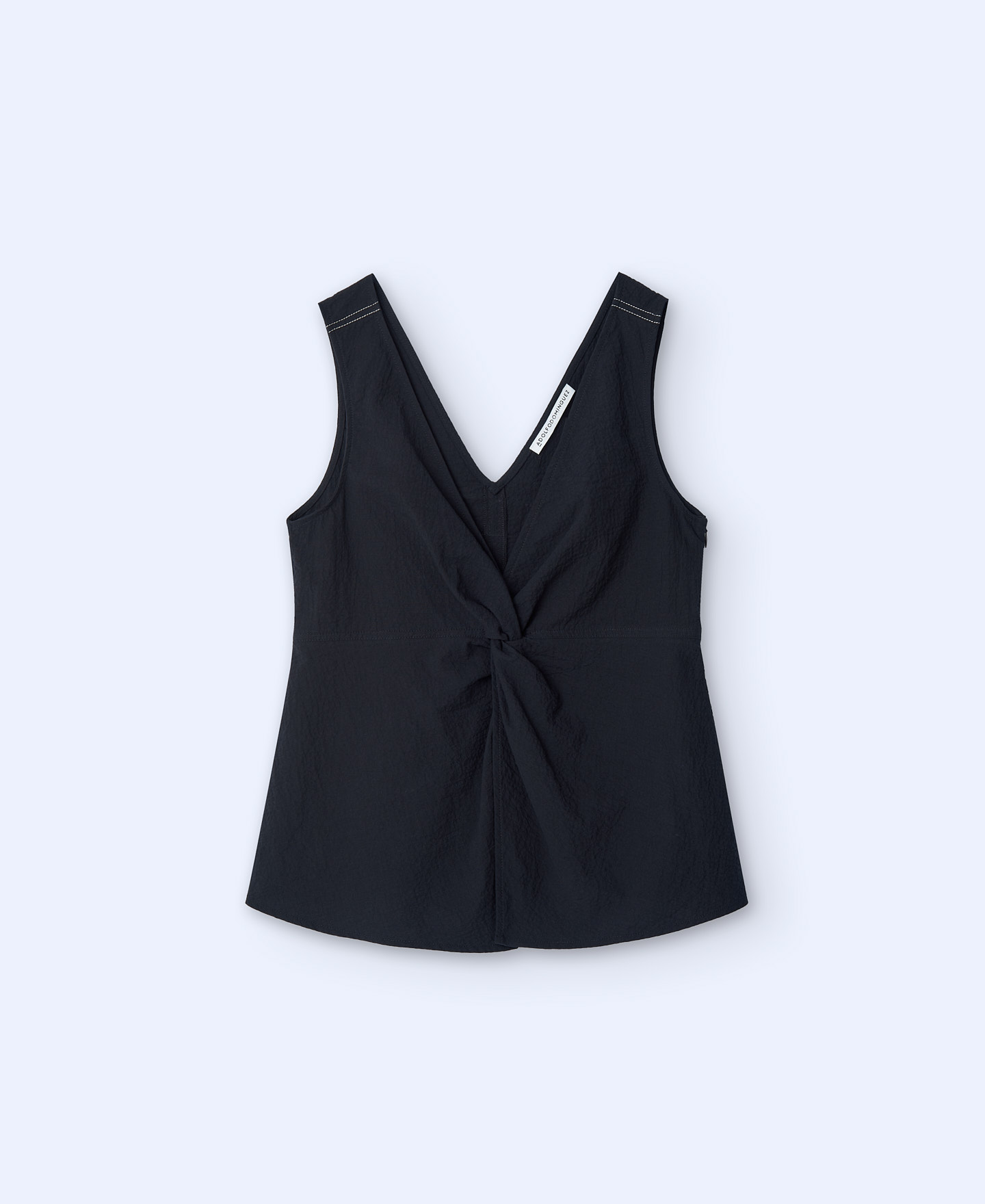Cotton V-neckline top image number 4