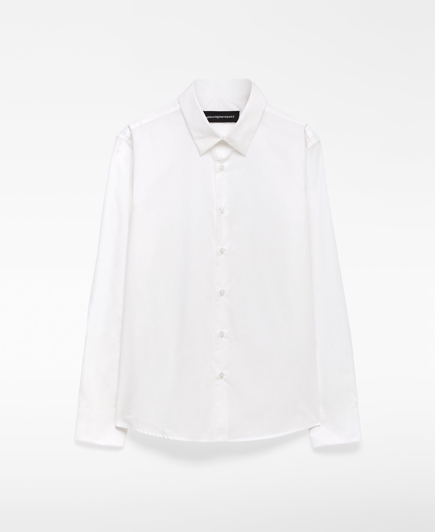 Regular fit lapel collar shirt man image number 0