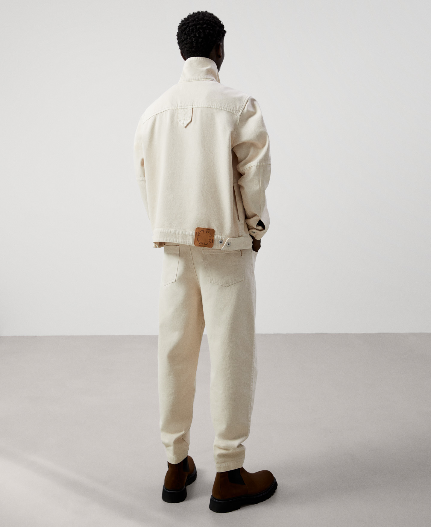 Veste trucker en toile de coton image number 2
