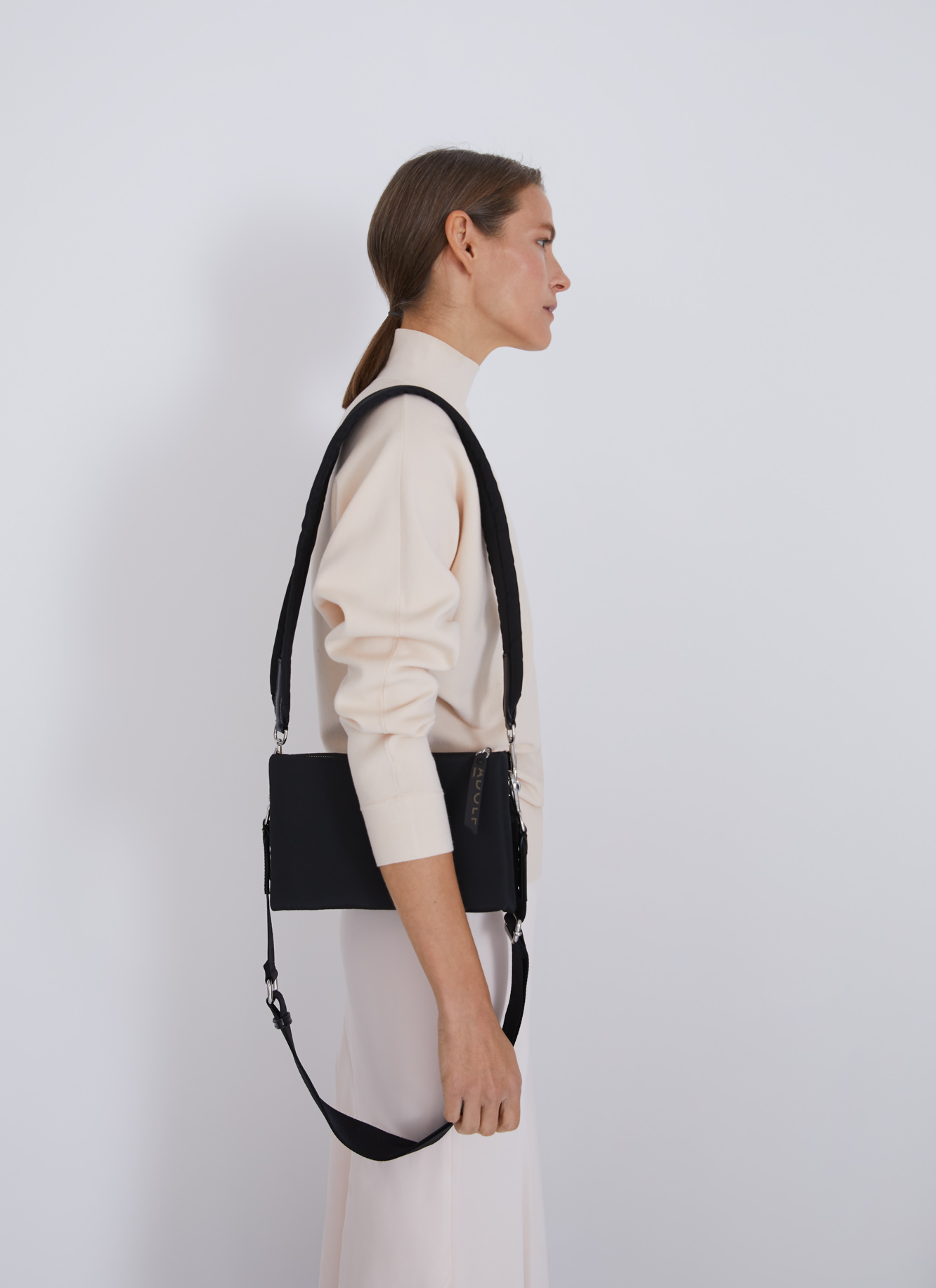Technical nylon padded crossbody bag image number 3