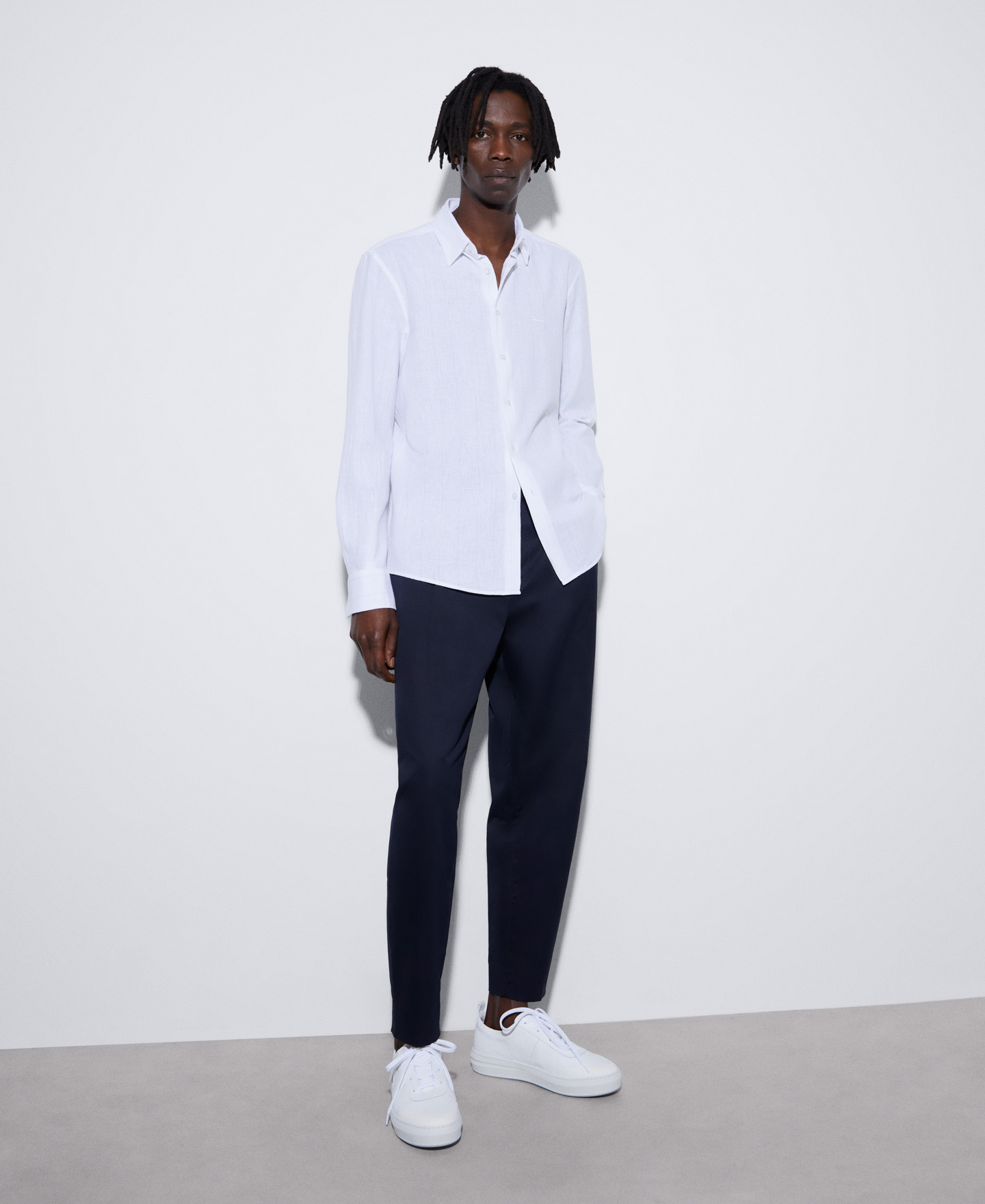 Organic cotton and linen shirt image number 1