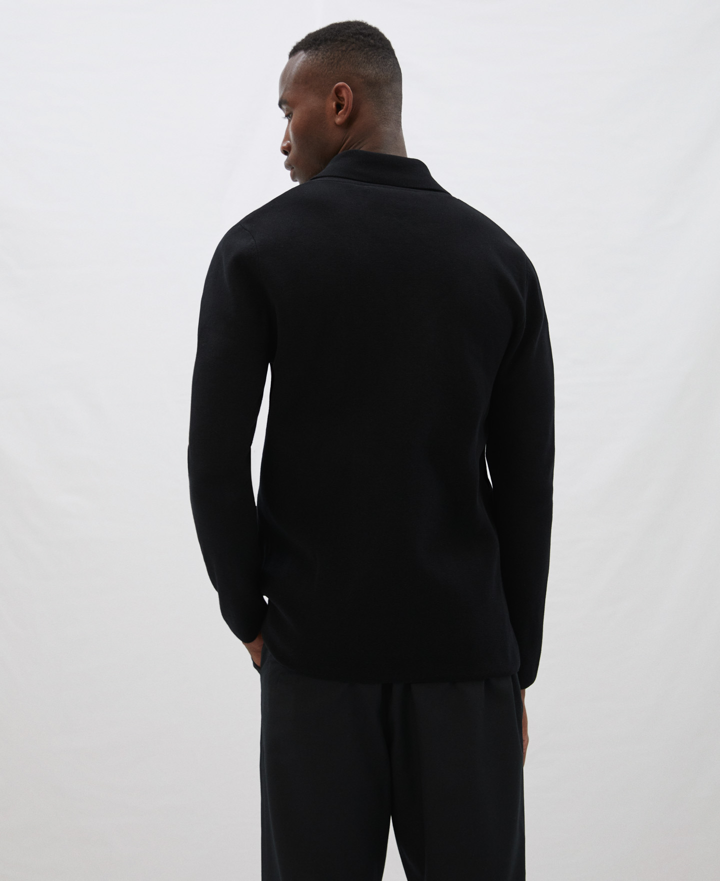 Cotton knit blazer image number 2