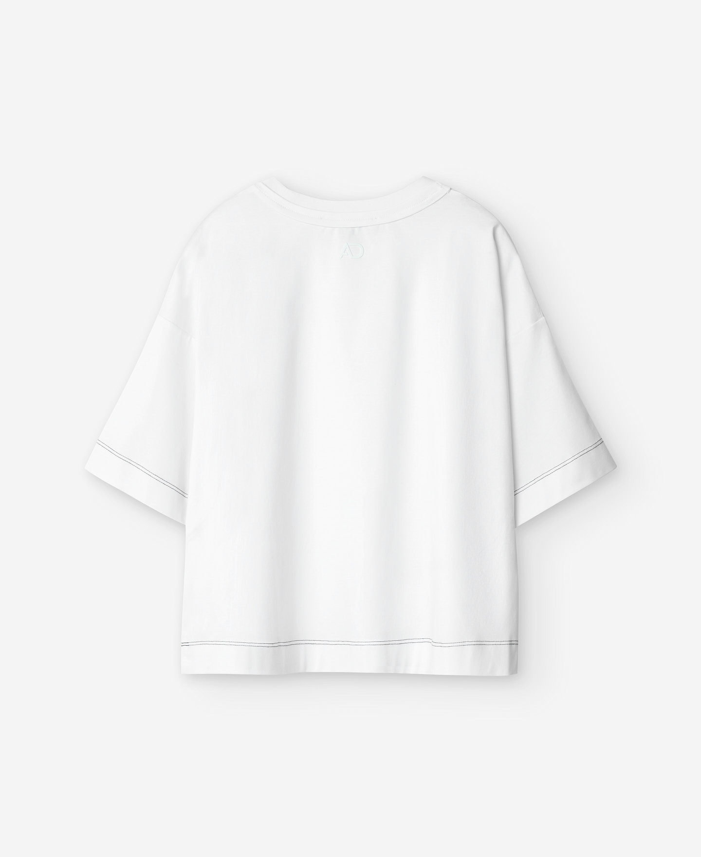 Women's T-shirt with panels in contrast image number 5