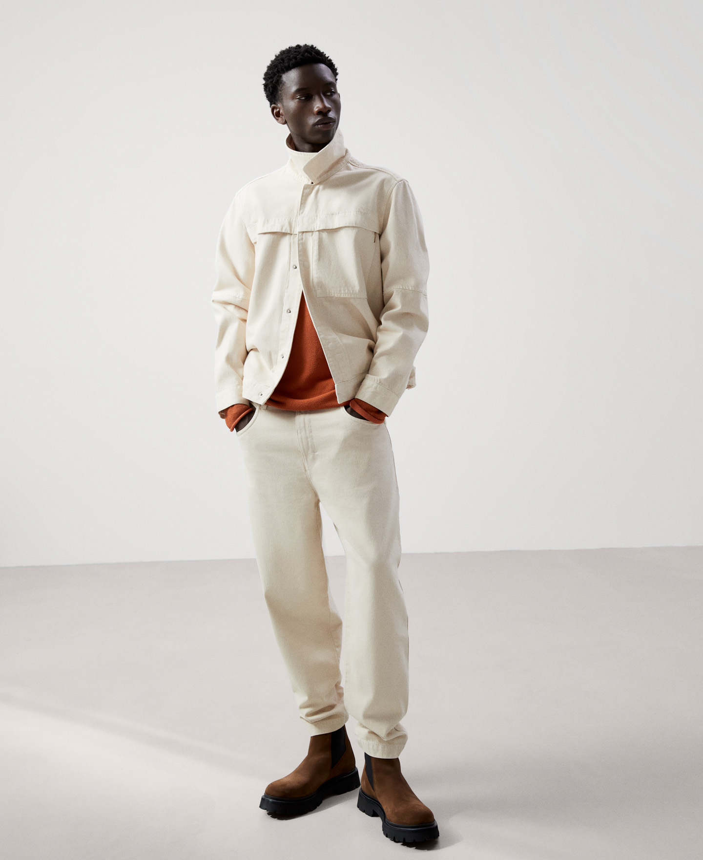 Cotton viscose long sleeve t-shirt image number 1