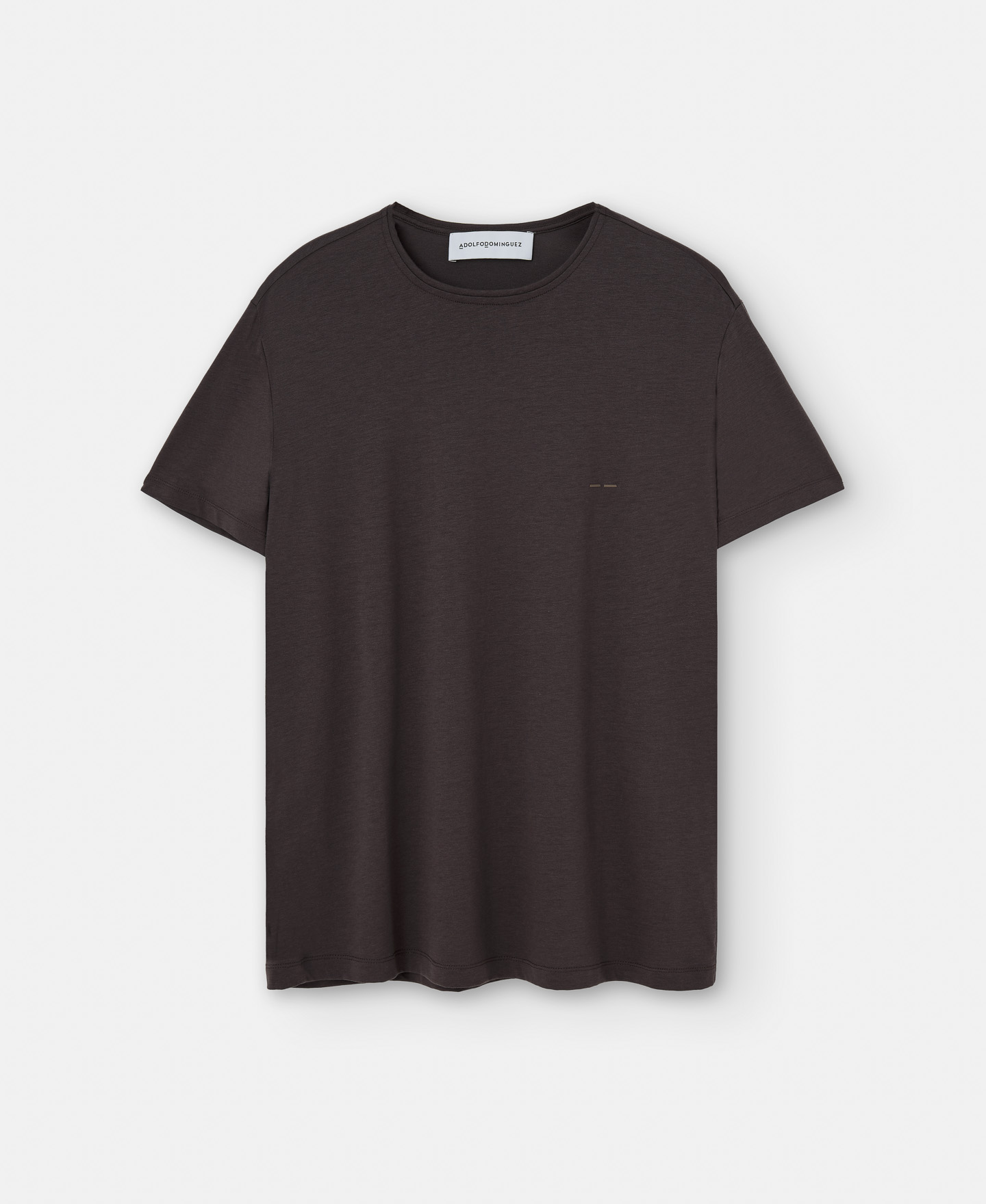 Camiseta cuello caja en lyocell image number 4