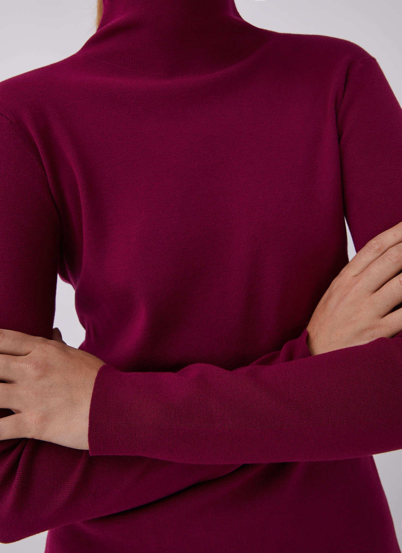 Jersey cuello Perkins en punto goma image number 3