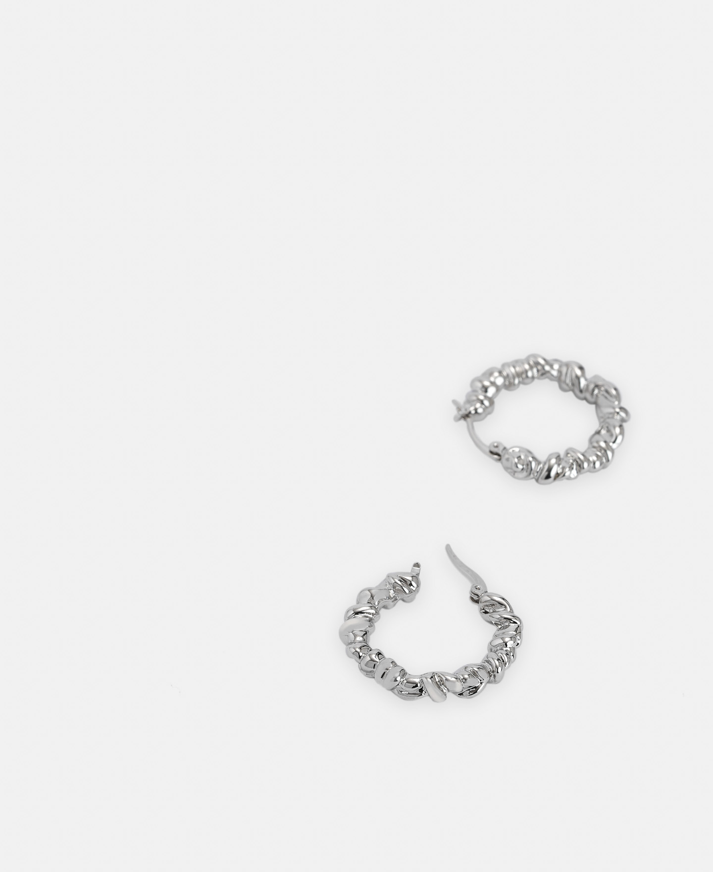 Zinc plaited motif earrings image number 2