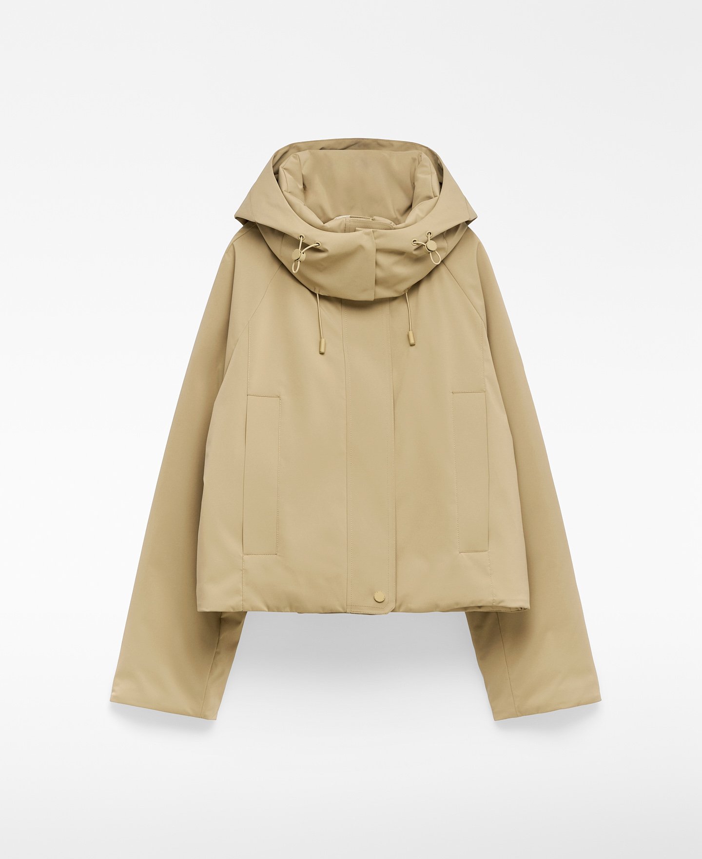 Parka corta con capucha mujer image number 6