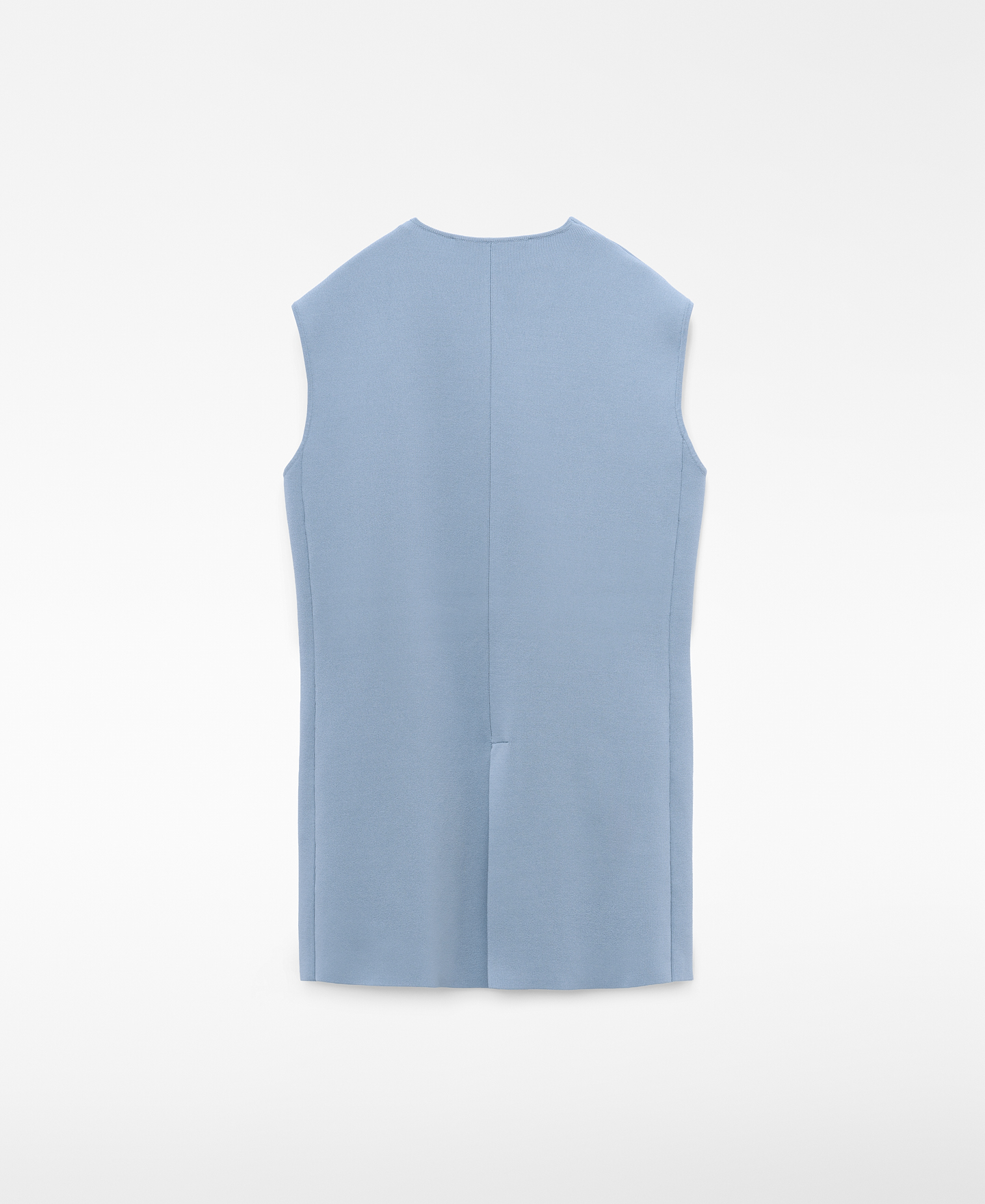 Semi-fitted knit vest image number 5