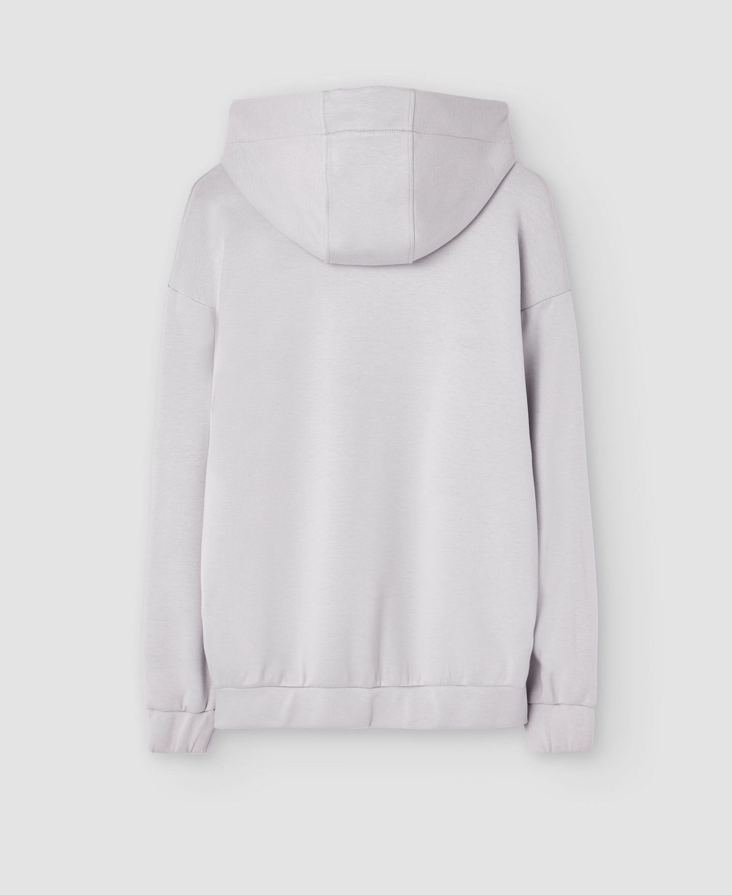 Turtleneck viscose hooded sweatshirt image number 5