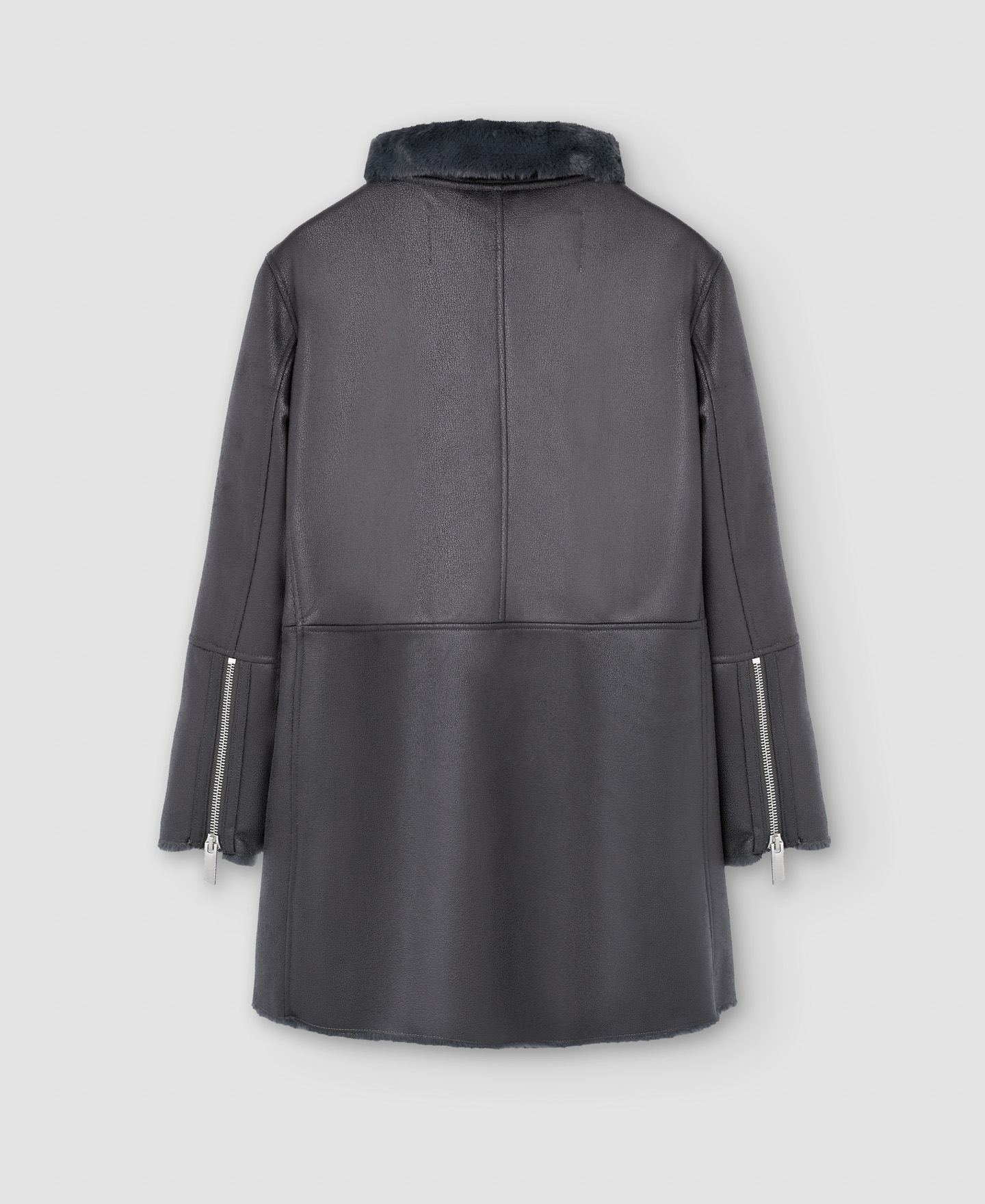 Leather textured jacket image number 5