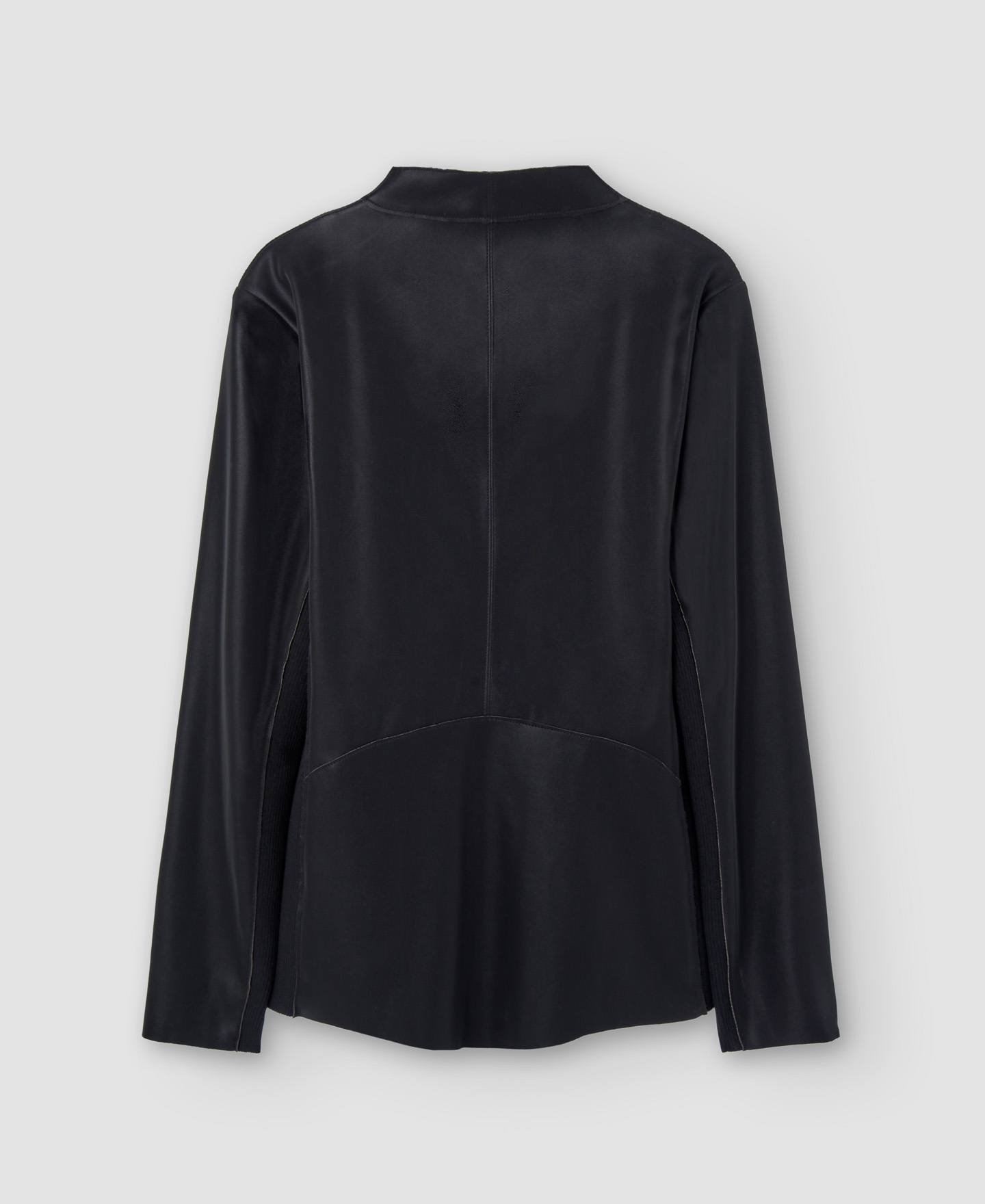 Cross-collared long jacket image number 7