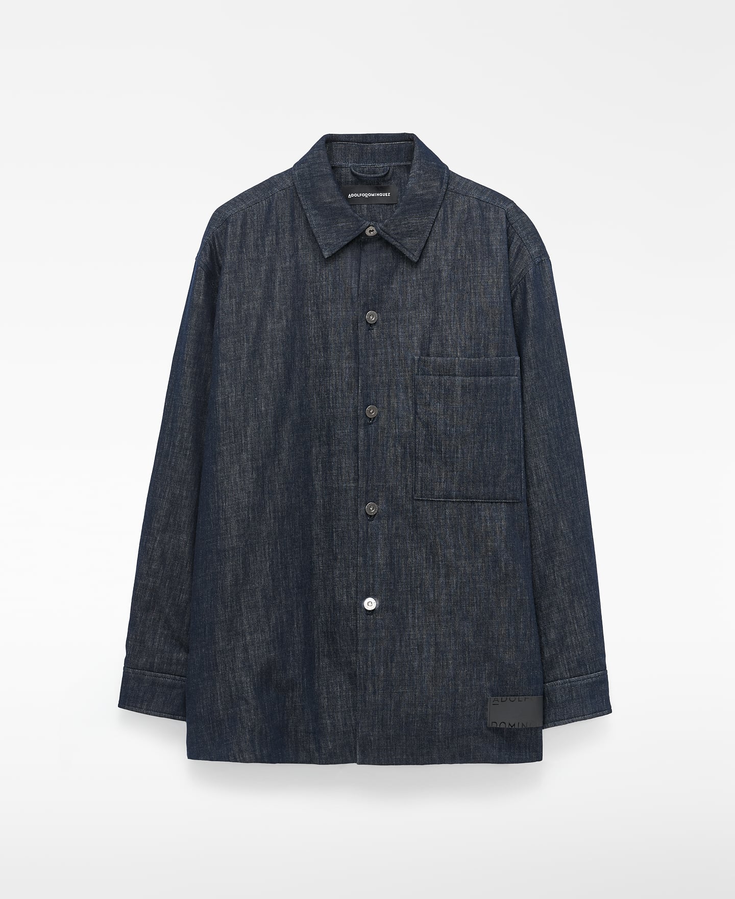 Cotton denim overshirt image number 4