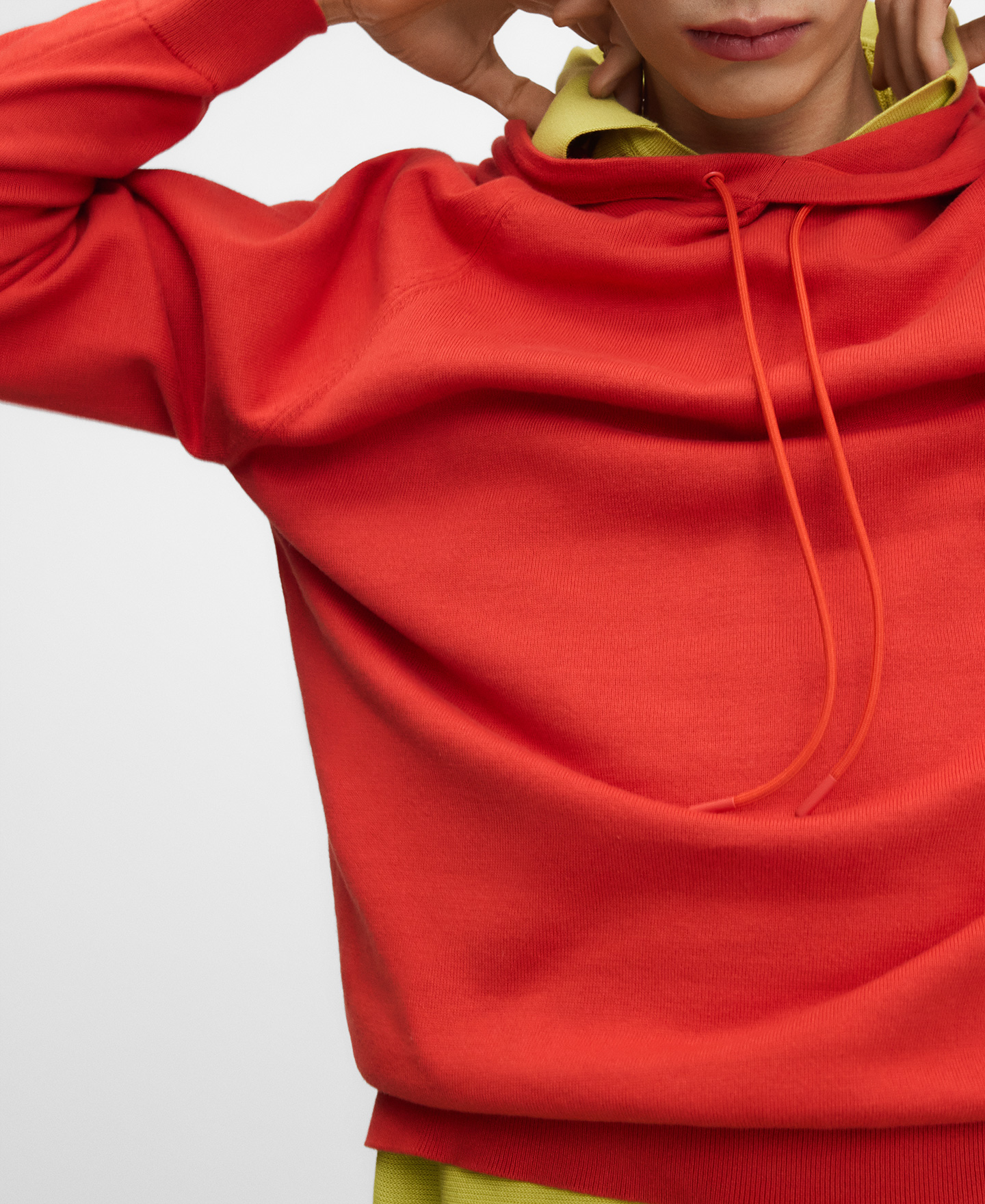 Sudadera punto capucha algod&oacute;n org&aacute;nico image number 3