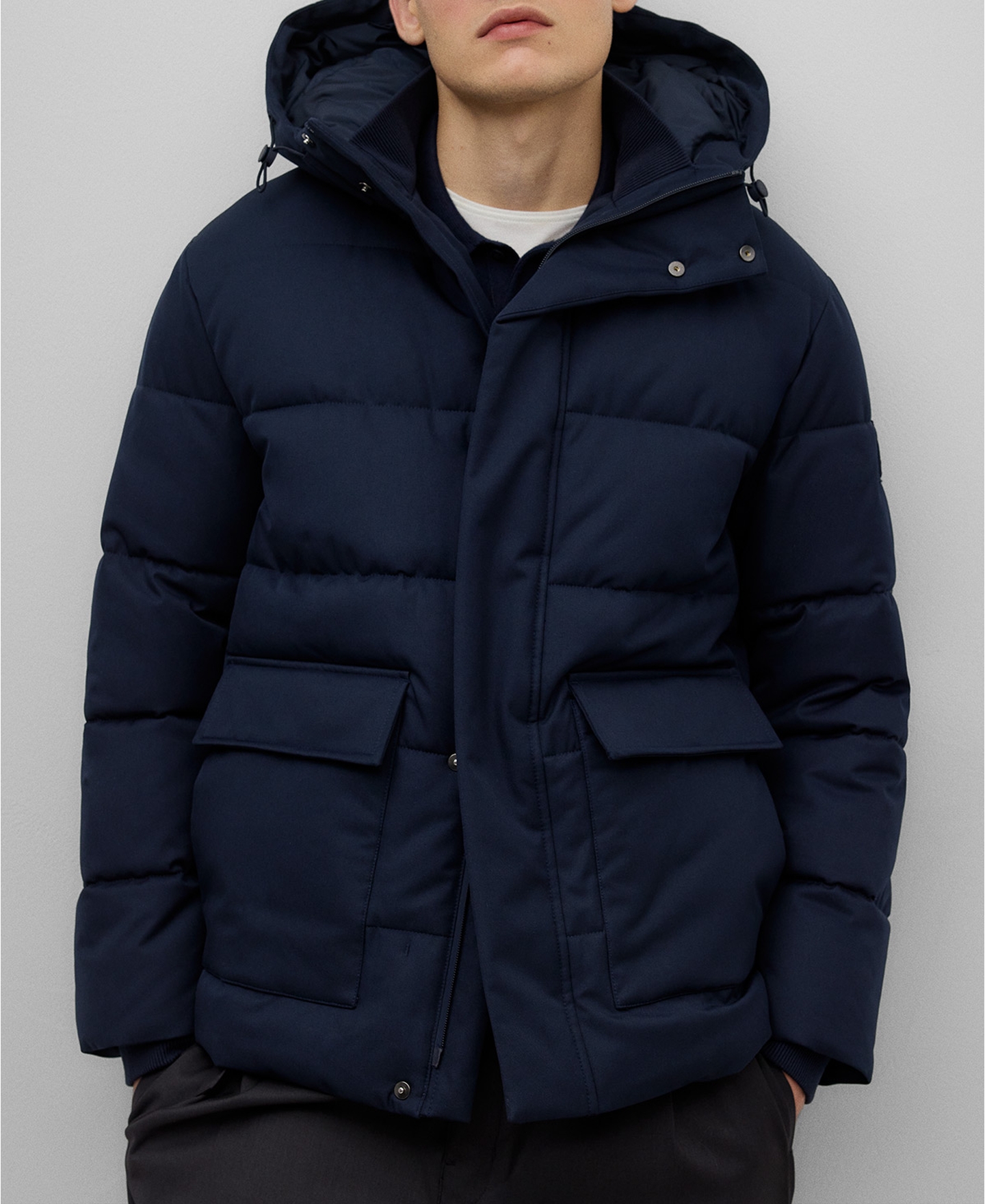 Short quilted coat man image number 0