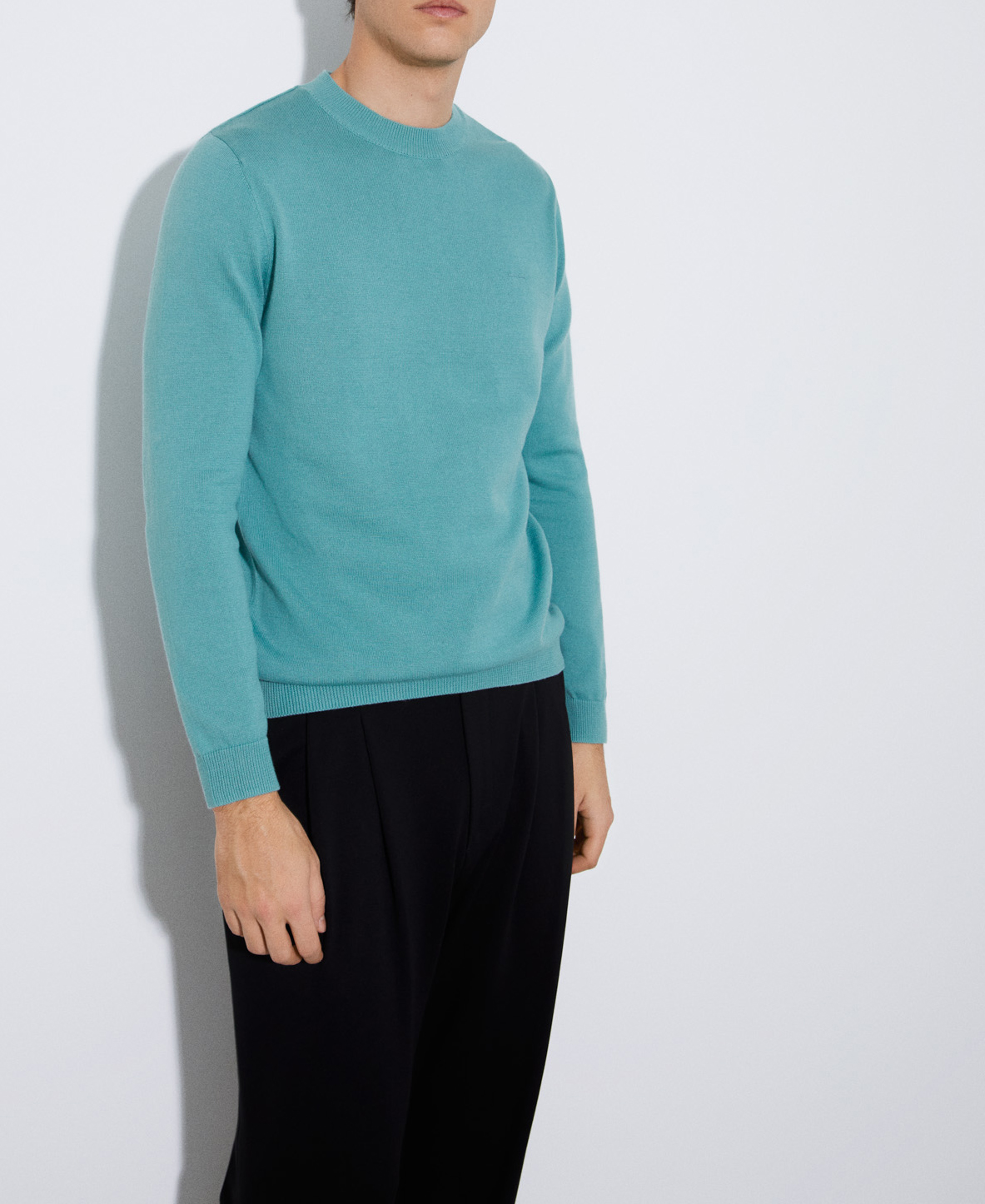 Responsible cotton crew neck sweater image number 0