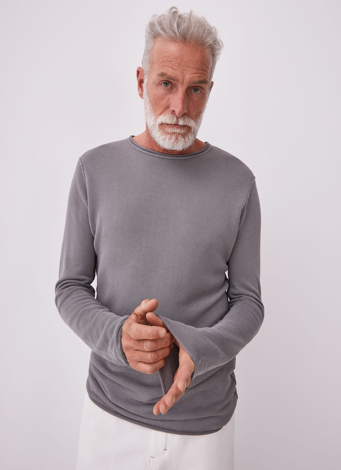 Cotton pique washed t-shirt image number 0