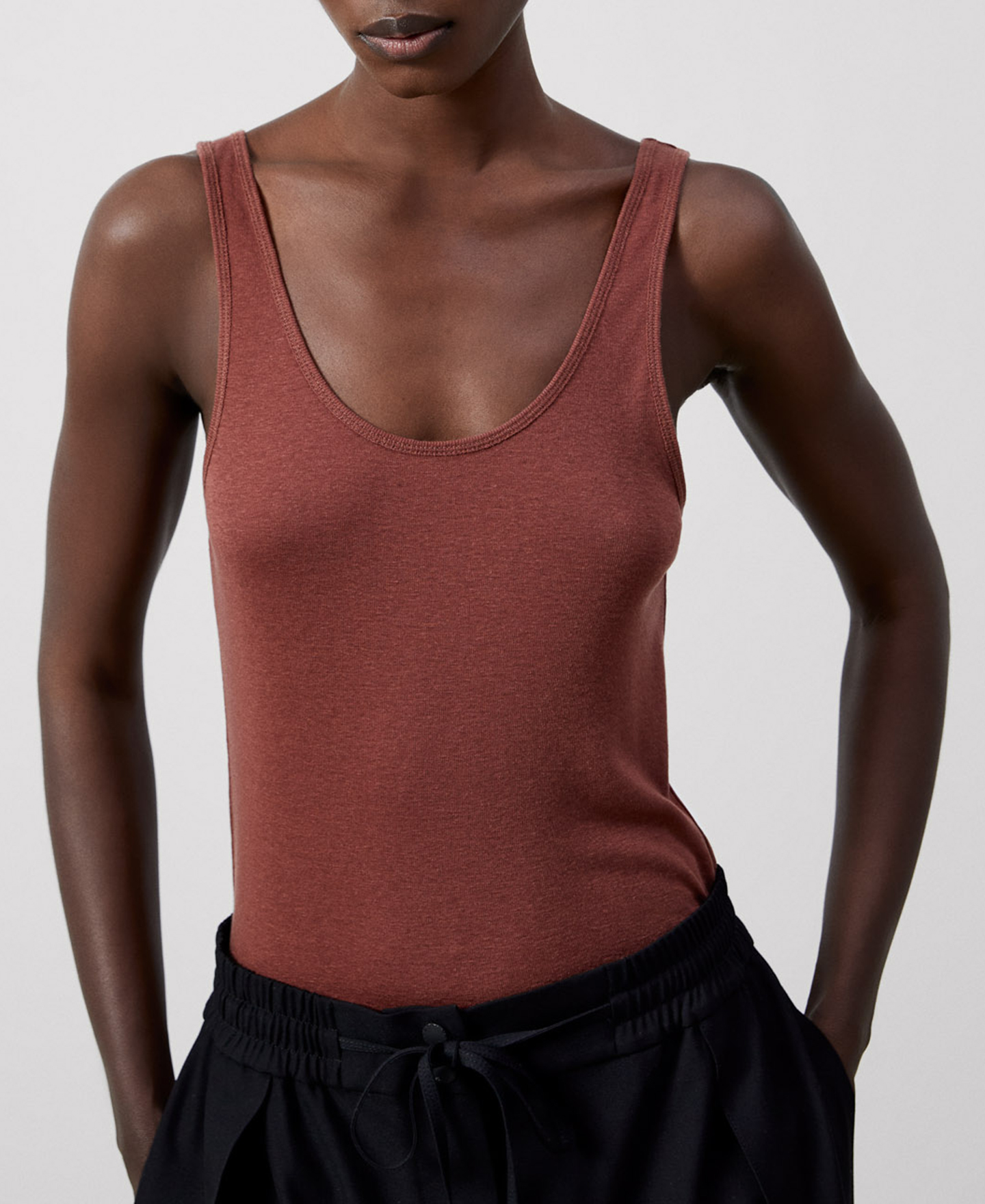 Camiseta tank en lyocell image number 0