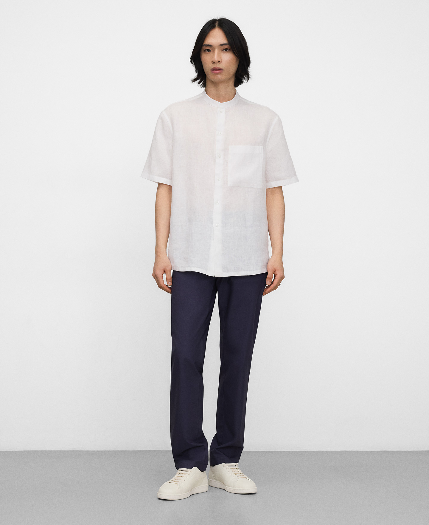 Topstitched maxi logo sneaker image number 3