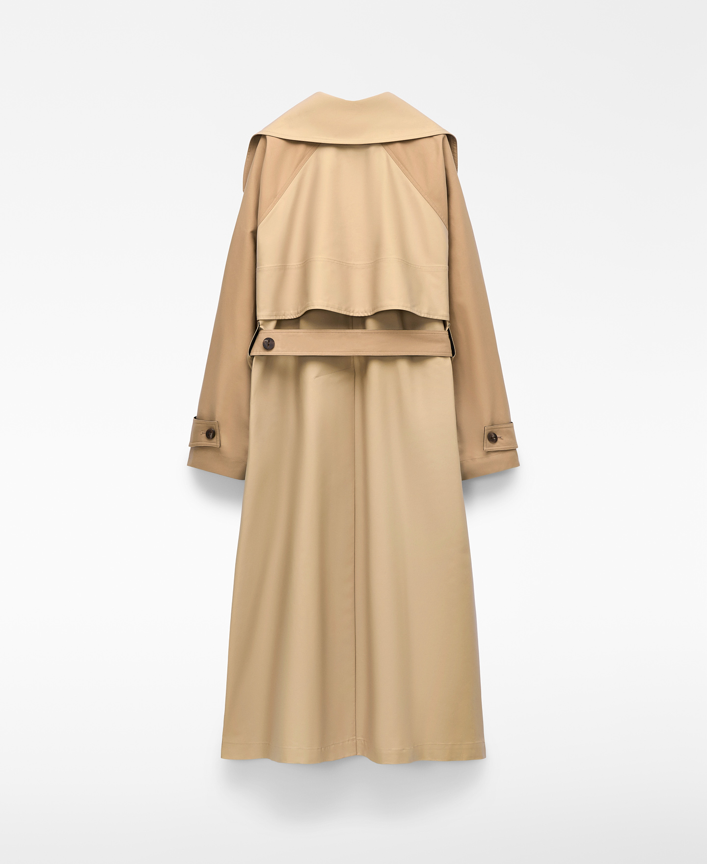 Gabardina bicolor doble solapa image number 7