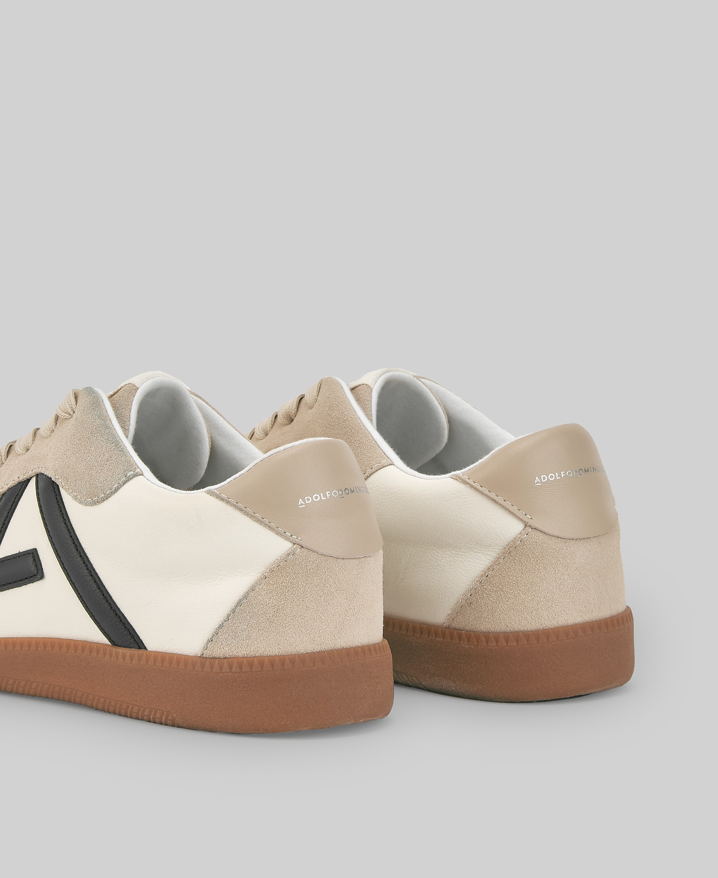 Zapatilla piel maxi logo mujer image number 2