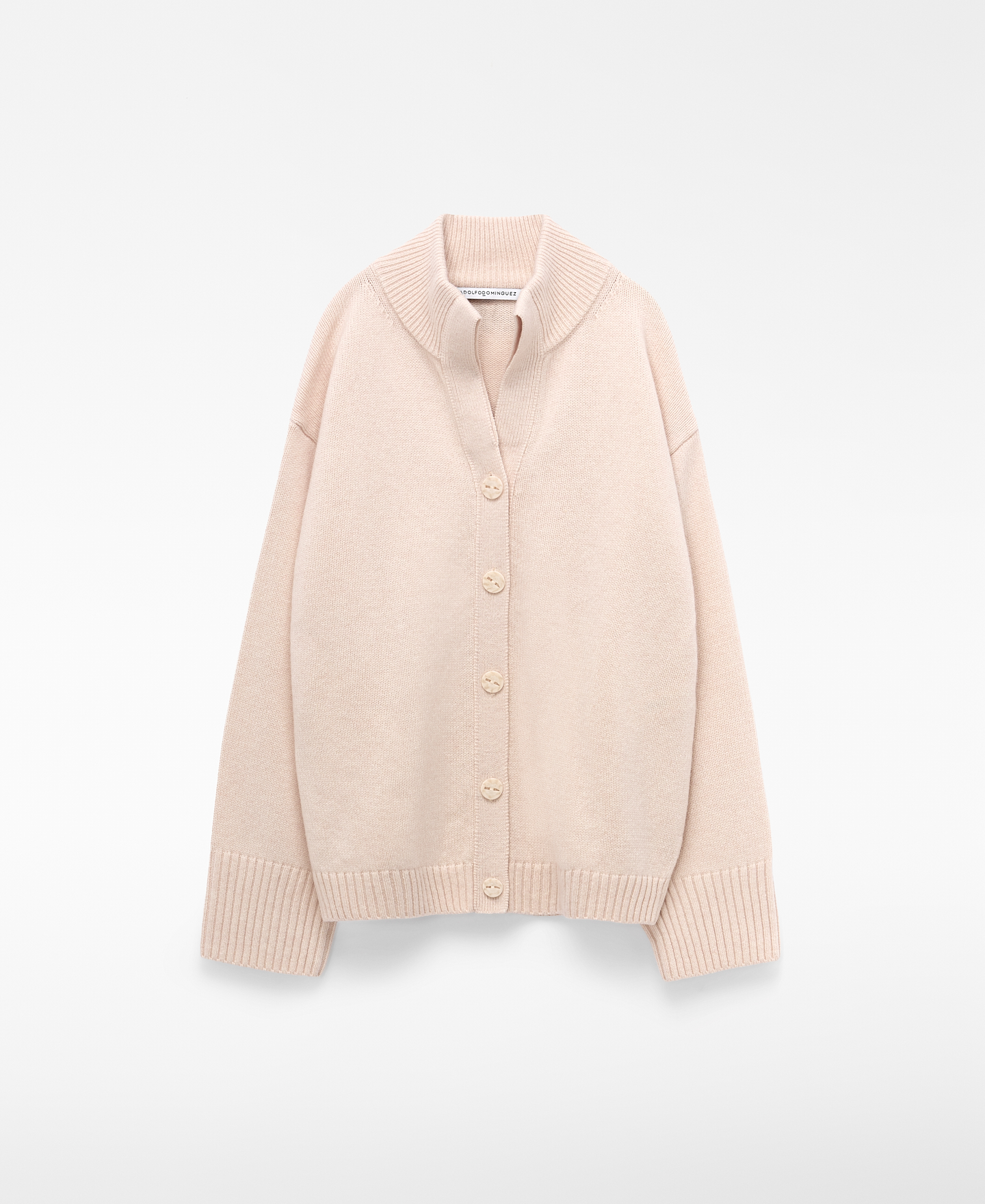 Merino wool perkins collar cardigan image number 4