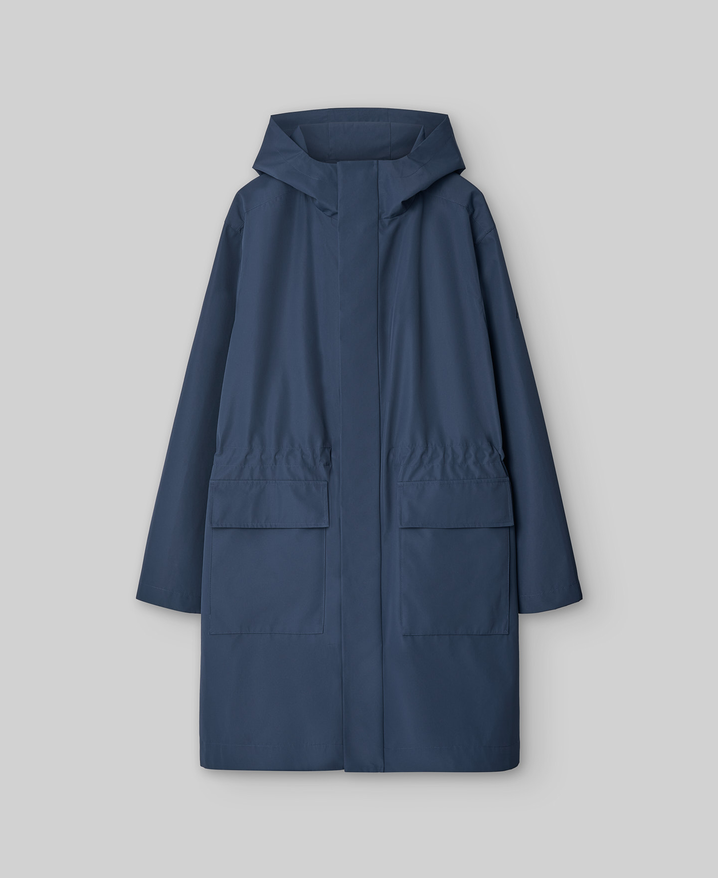 Blue hooded parka man image number 4