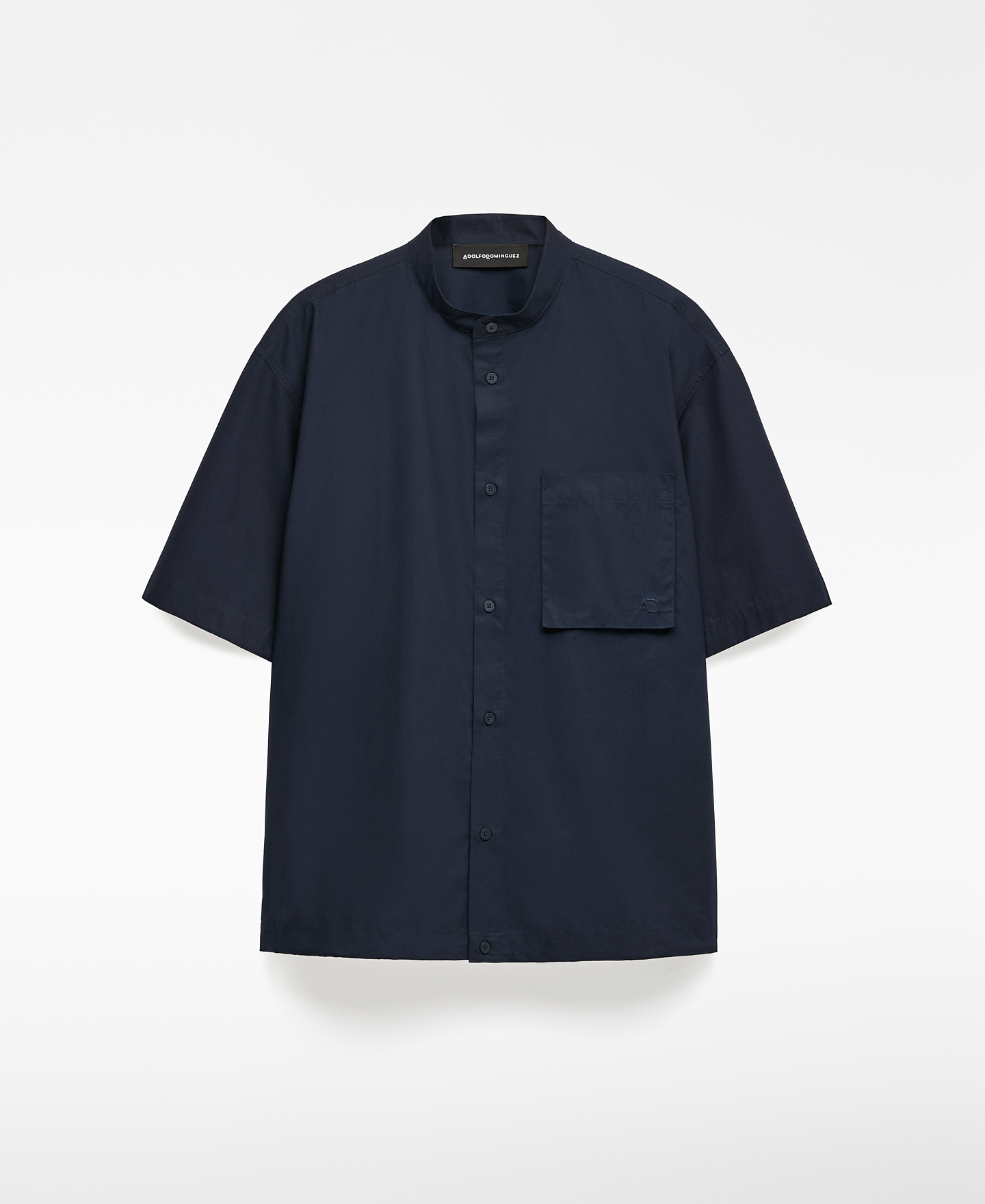 Cotton Mandarin collar shirt man image number 6