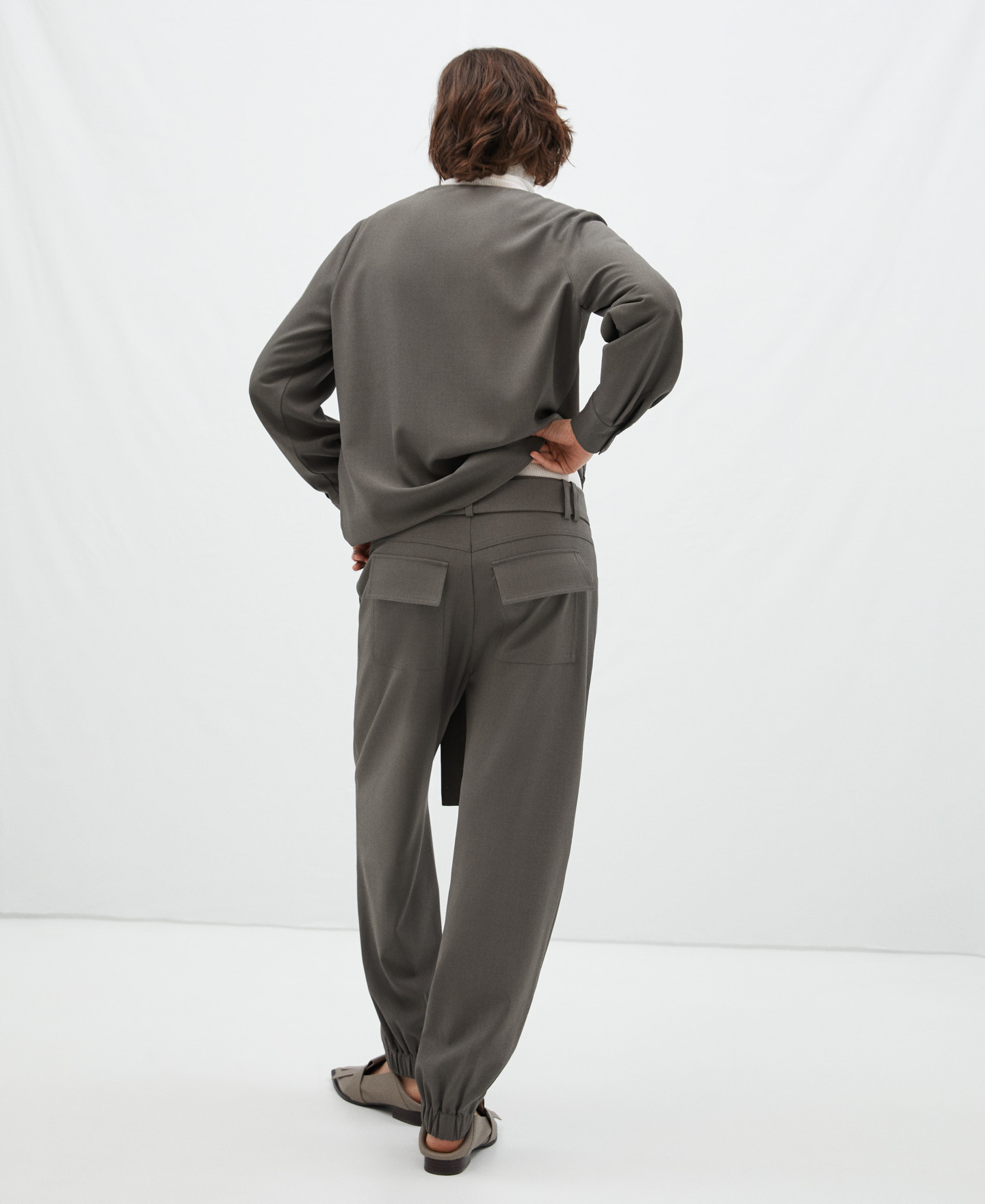 Diagonal placket shirt image number 2