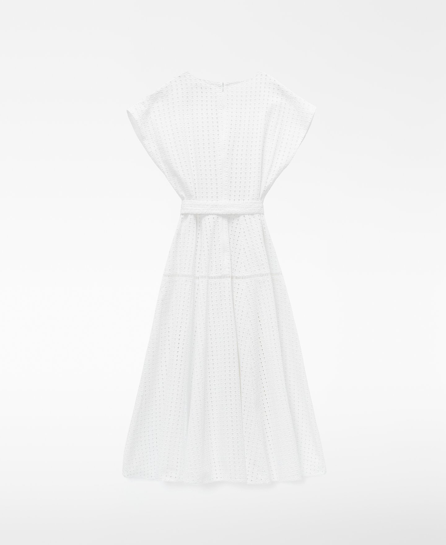 Vestido bordado ingl&eacute;s escote pico image number 5