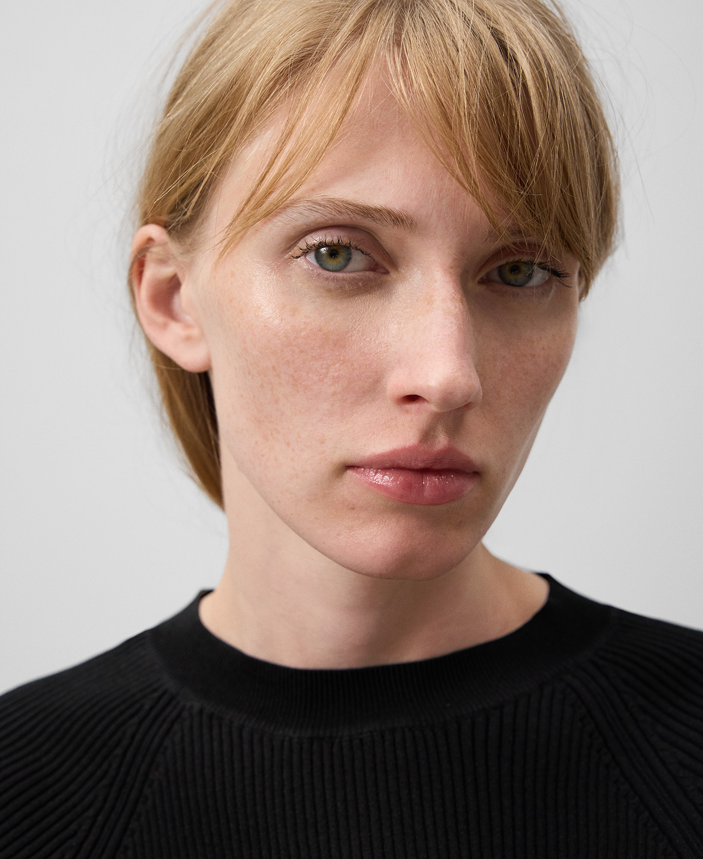 Short sleeve ribbed sweater woman image number 3