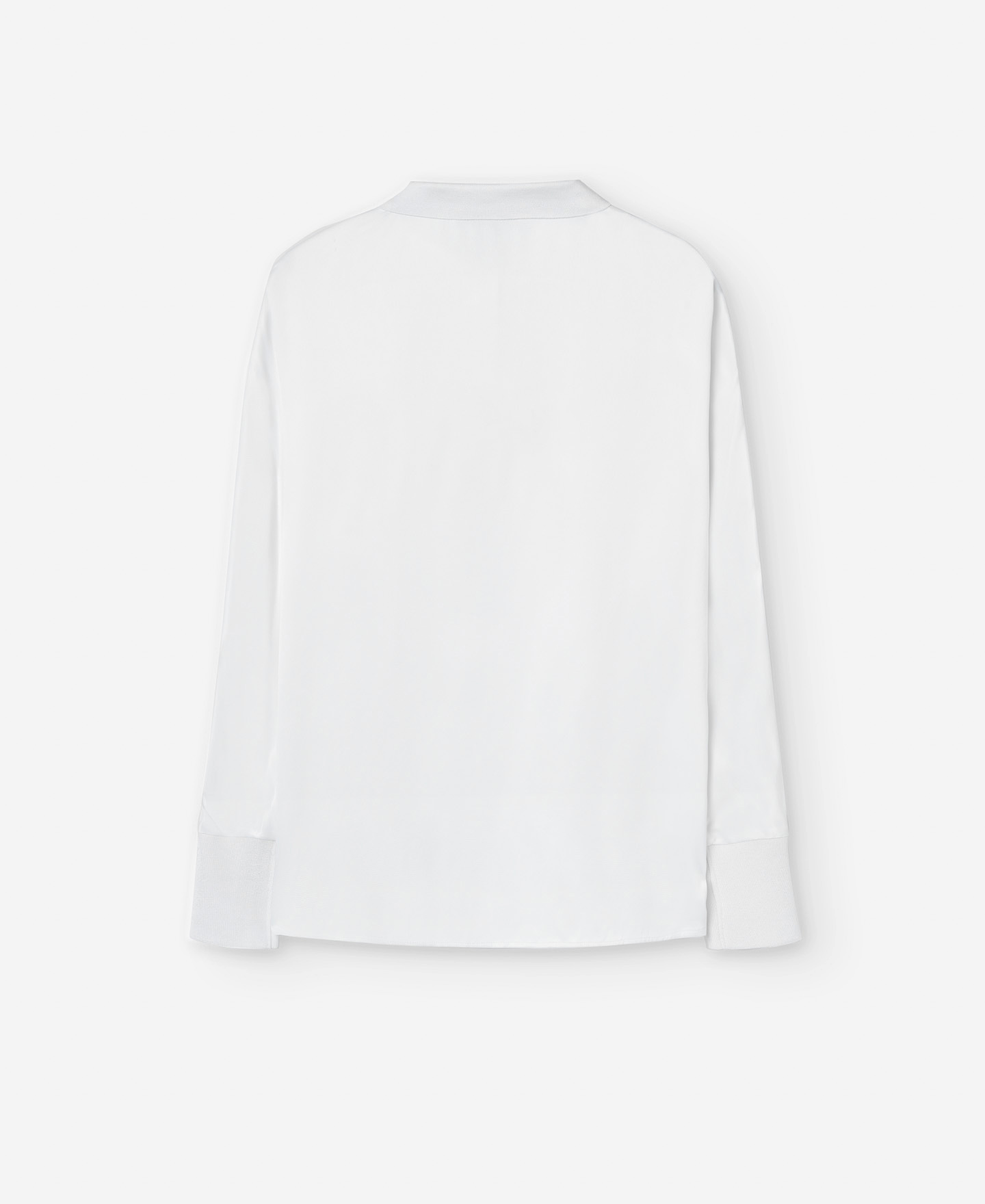 Viscose knit polo-neck blouse image number 5