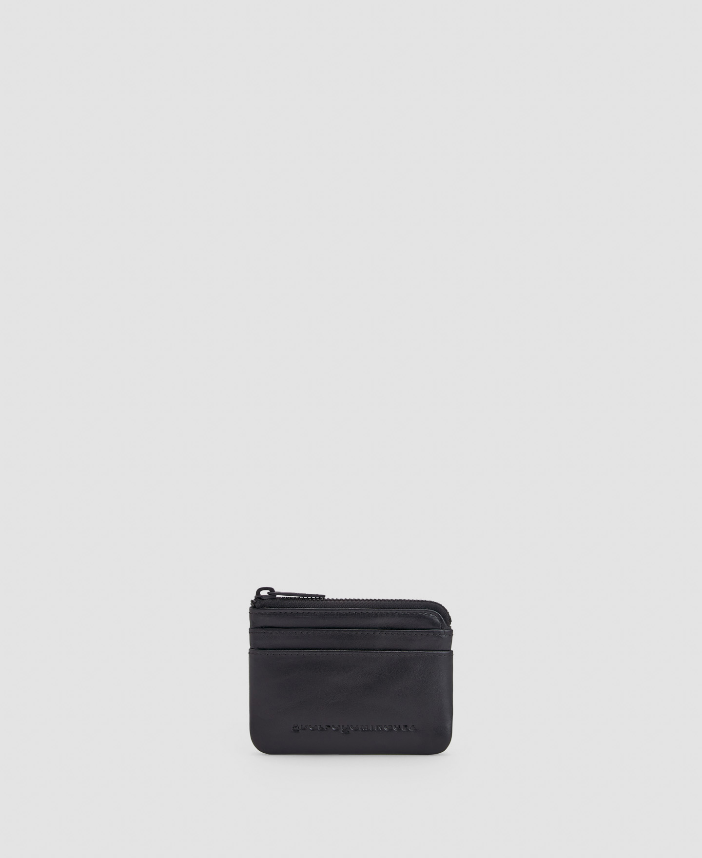Leather zipped wallet image number 0