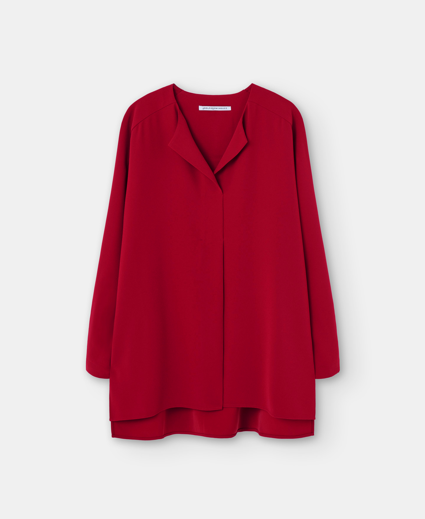 Recycled polyester lapel blouse image number 4