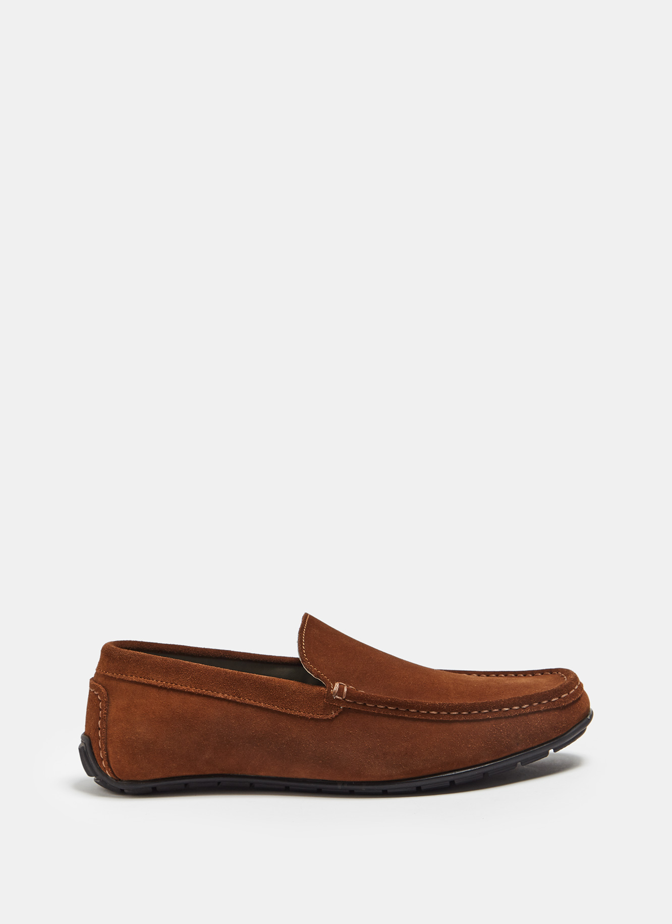 Leather moccasins with rubber sole image number 0