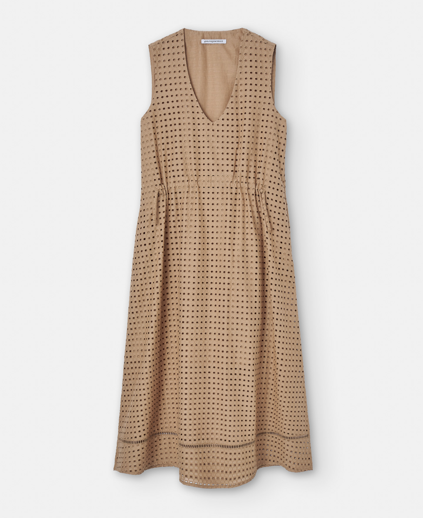Waist gathered dress image number 4