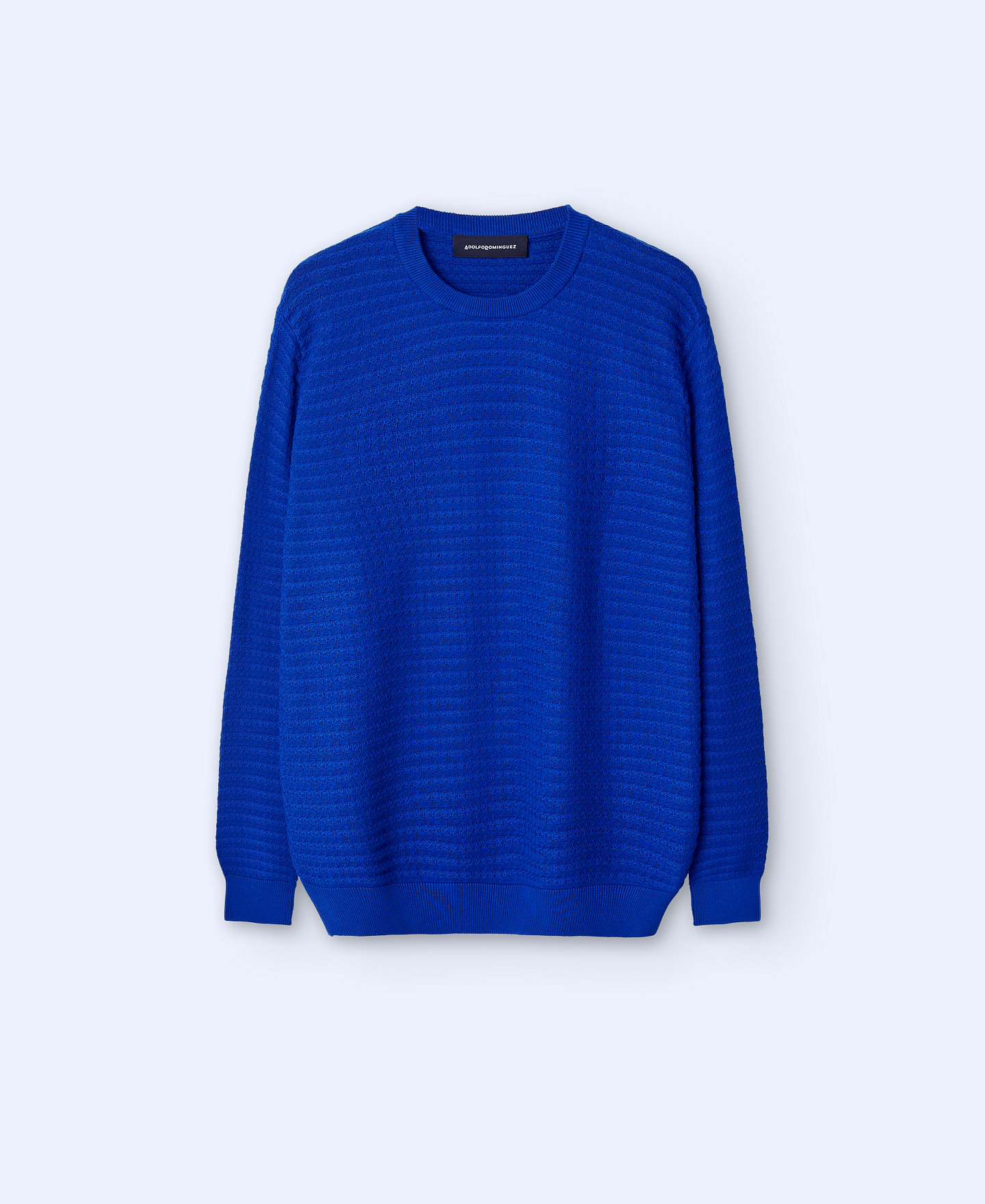 Cotton round neck sweater. image number 4