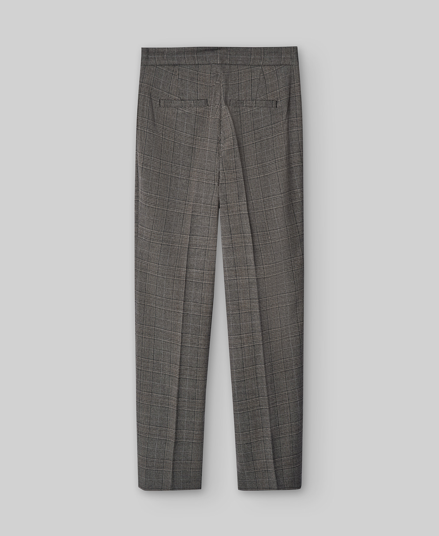 Ankle-length checkered trousers woman image number 5