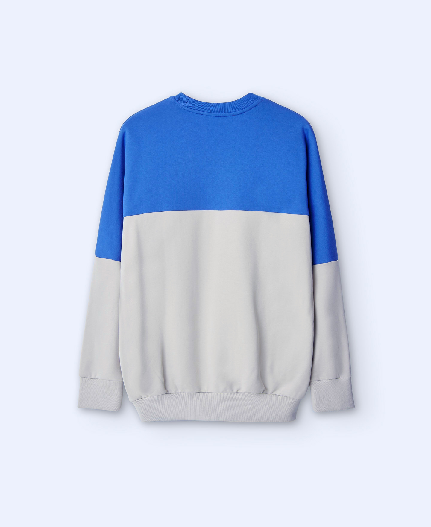 Sweat oversize en coton bicolore image number 5
