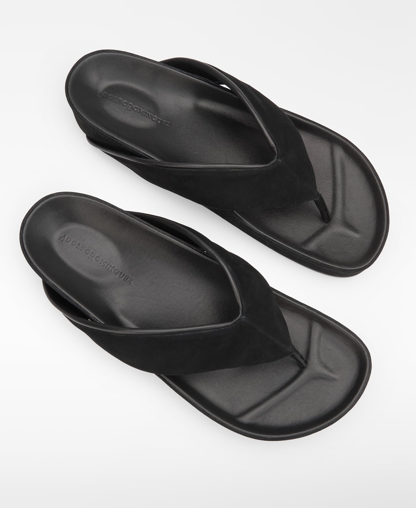 Suede platform flip-flops image number 1