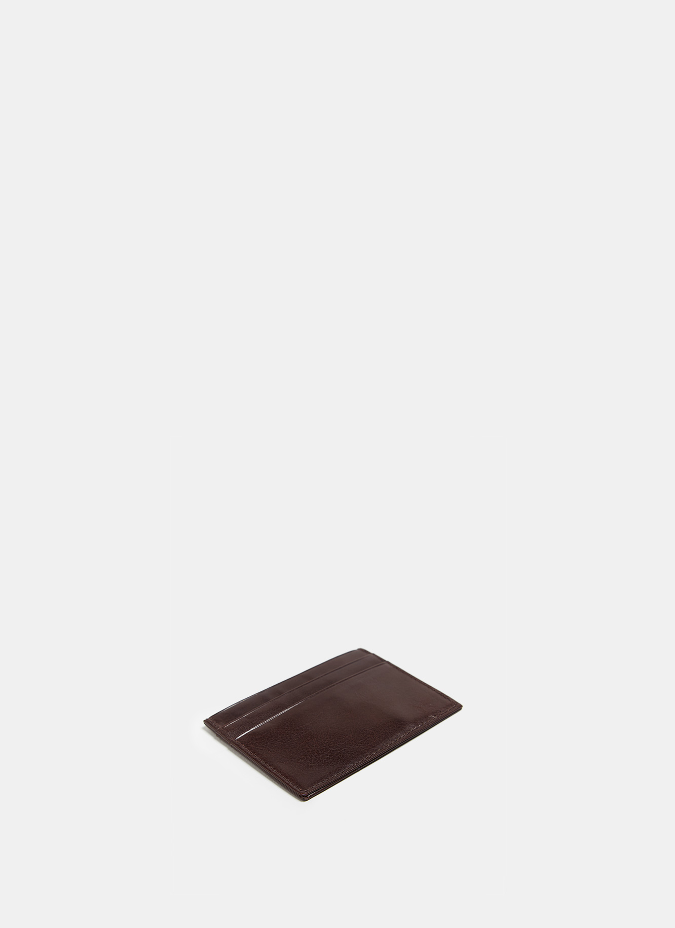 Rectangular leather card holder image number 1