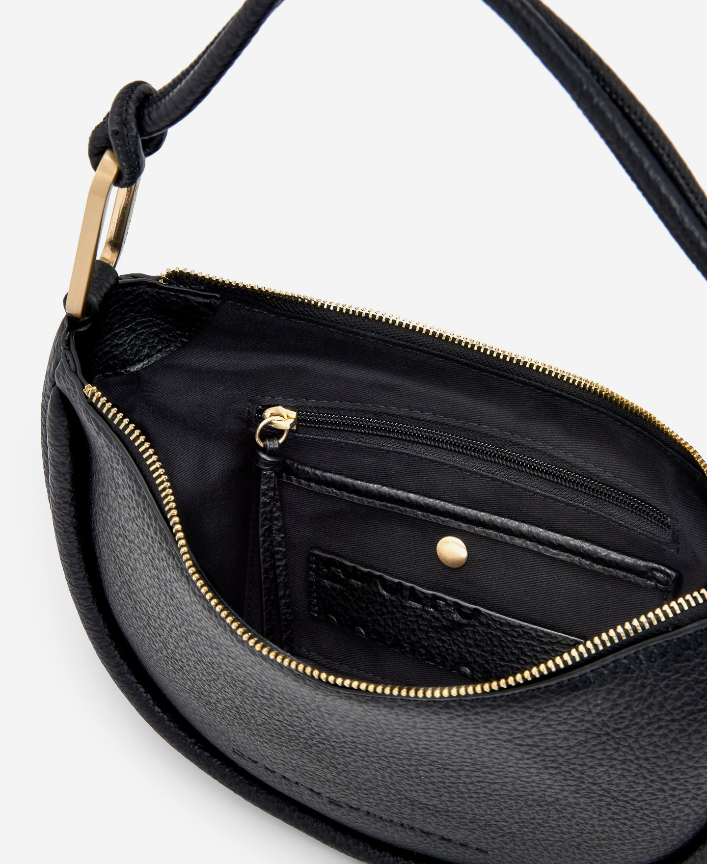 Bolso baguette en poliuretano reciclado image number 2