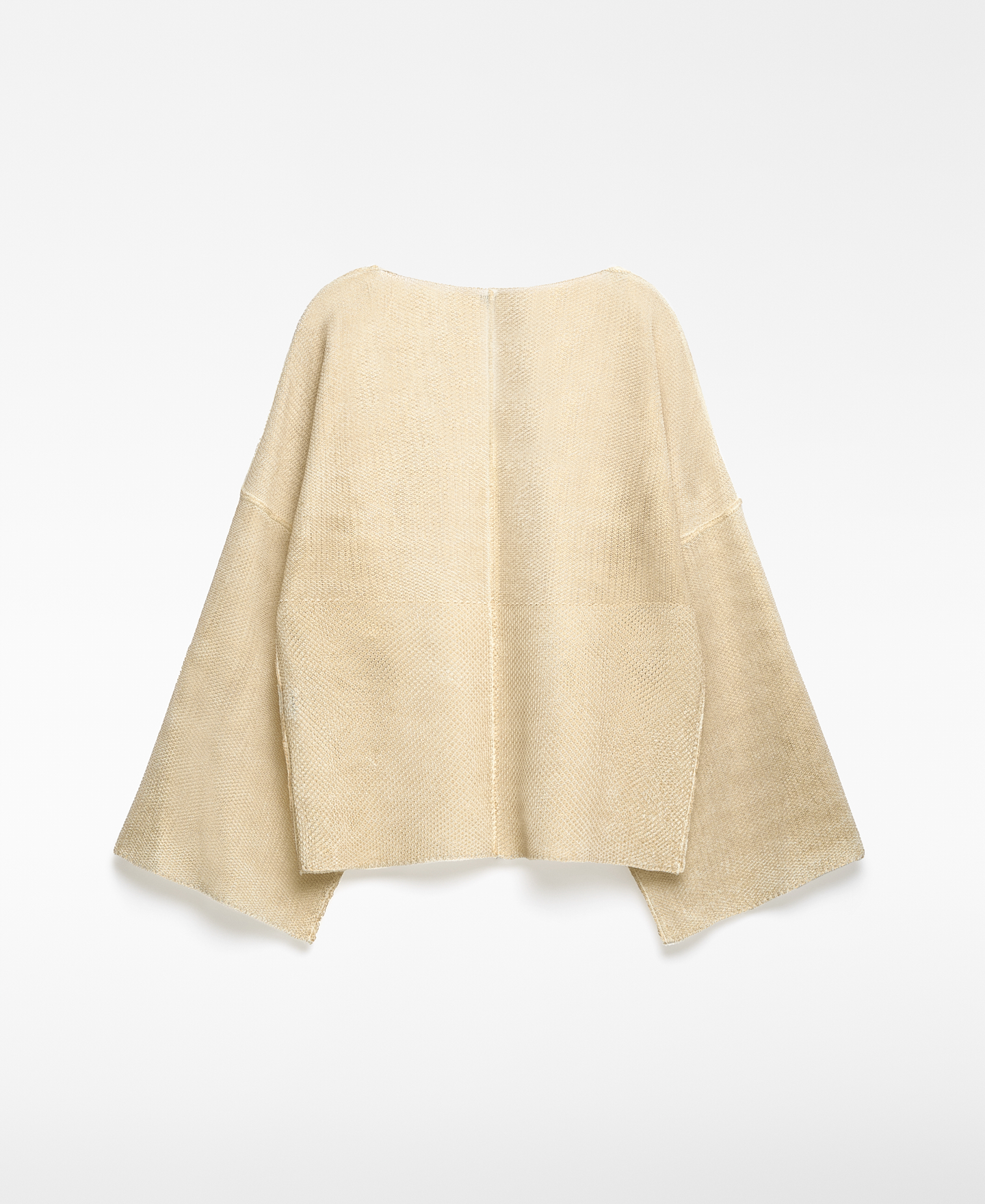 Jersey cuello pico punto malla mujer image number 5