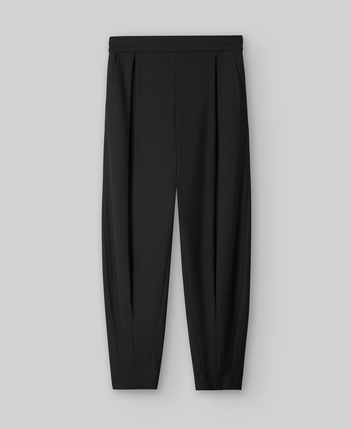Front-pleat jogger trousers woman image number 0